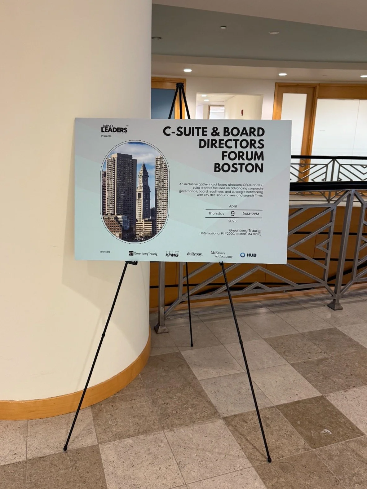 Thank you to everyone who joined us in Boston for the C-Suite &amp; Board Directors Forum on April 9th.

From meaningful conversations on corporate governance and crisis communication to insights on AI, leadership, and board readiness, the day brough