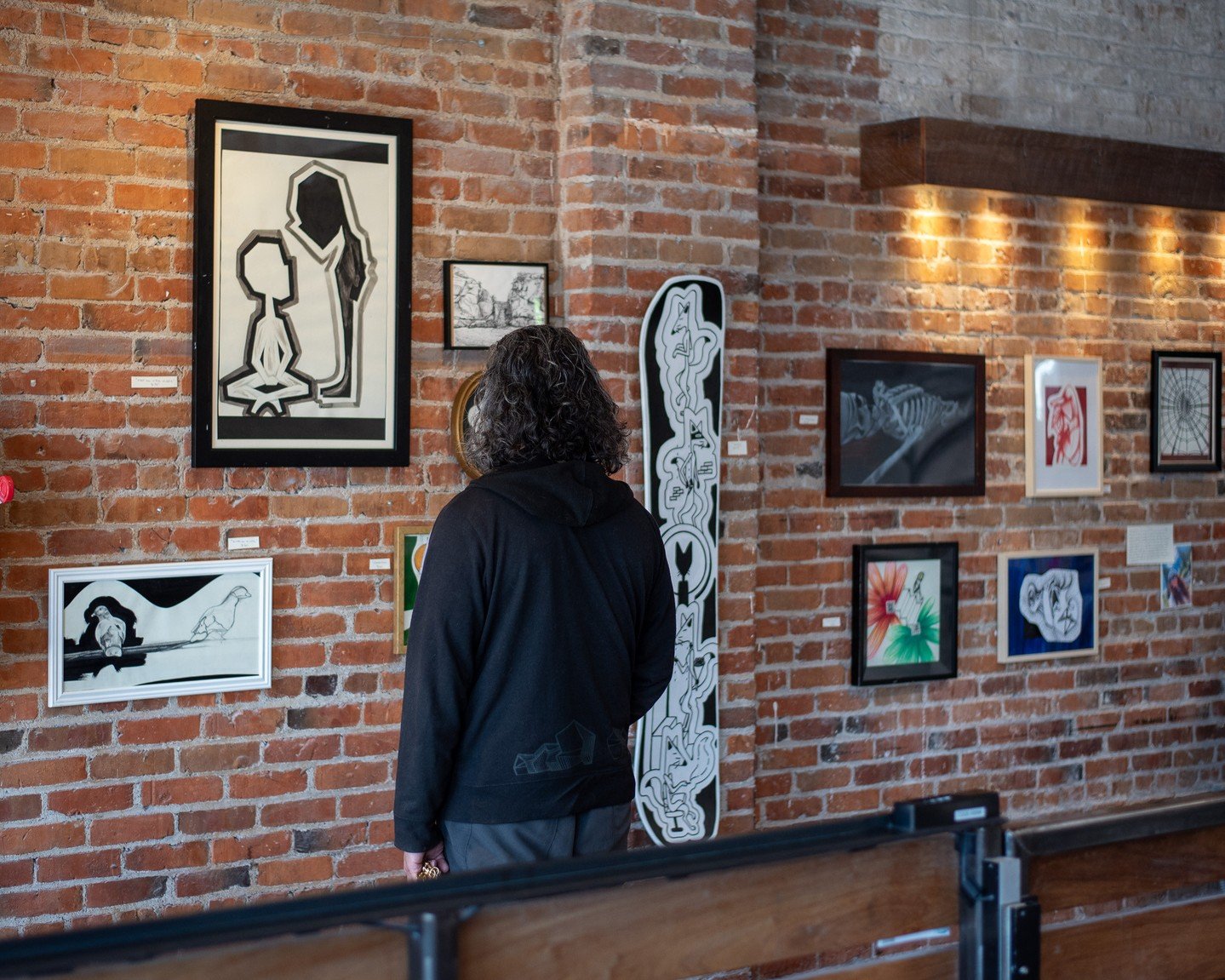 Shout out to our lovely Celeste for gracing our walls with her art this month! If you haven't checked out her display yet - why the heck not?? You have until the end of the month to give your precious eyeballs a visual treat 👁️ 👁️