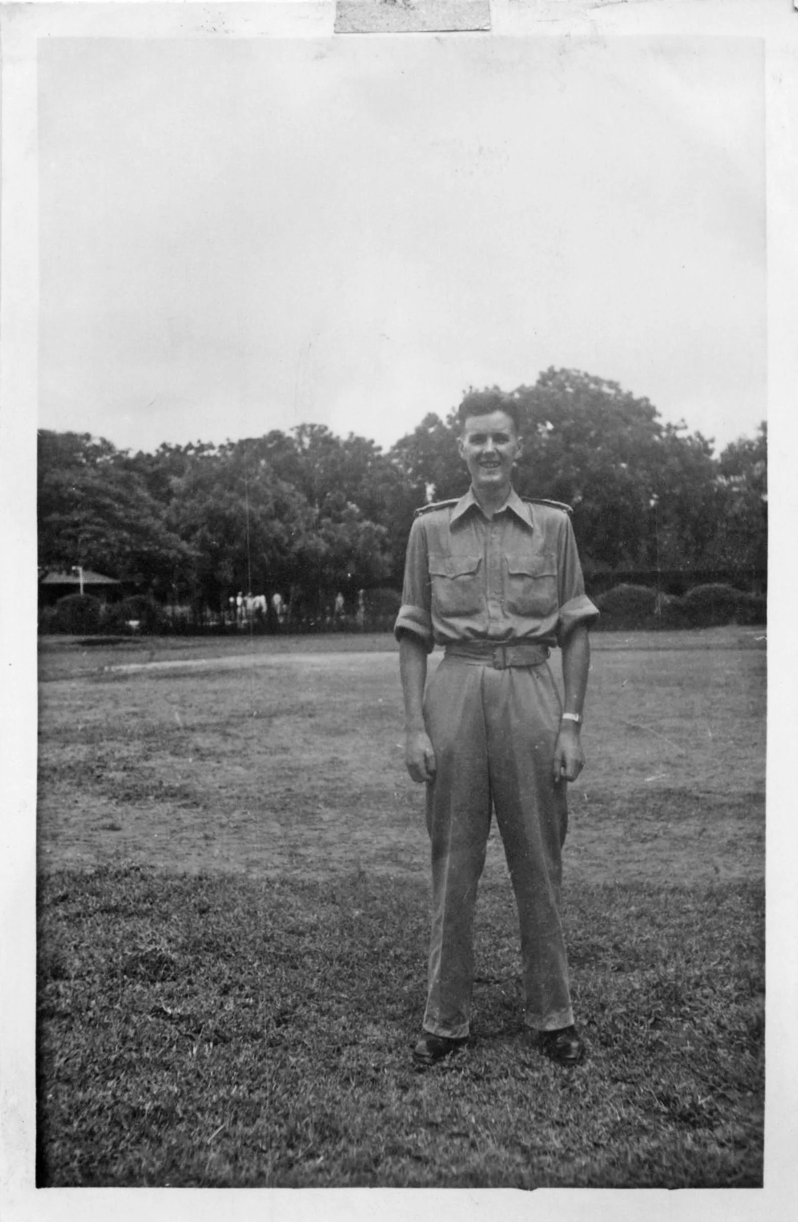 Photo: Bill, outside “D” Wing, Lucknow, India 1943
