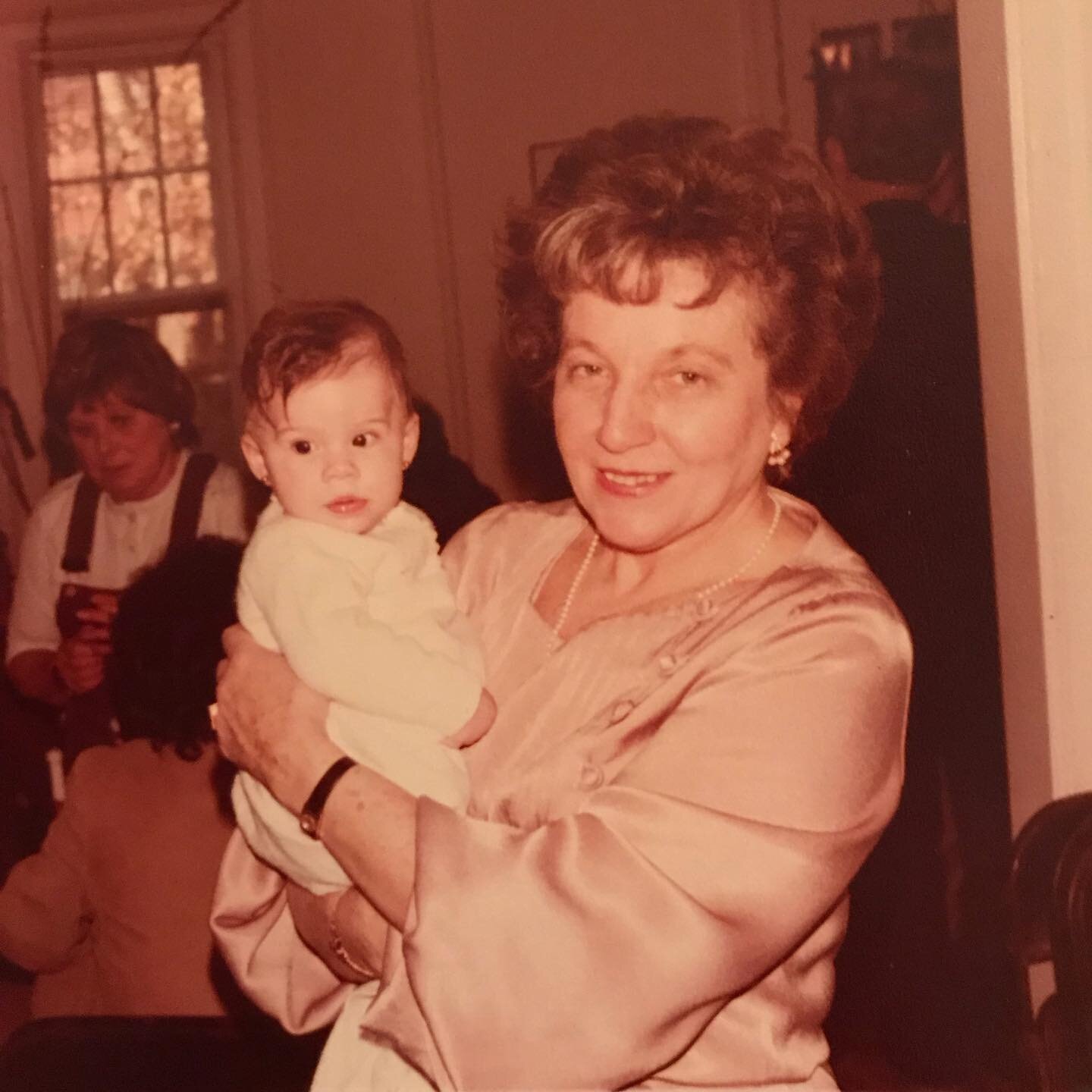 Happy 100th birthday grandma!!! We love you and miss you! Here she is holding me as a baby. We are giving my daughter the middle name Veronika in her honor. #anyukafilm