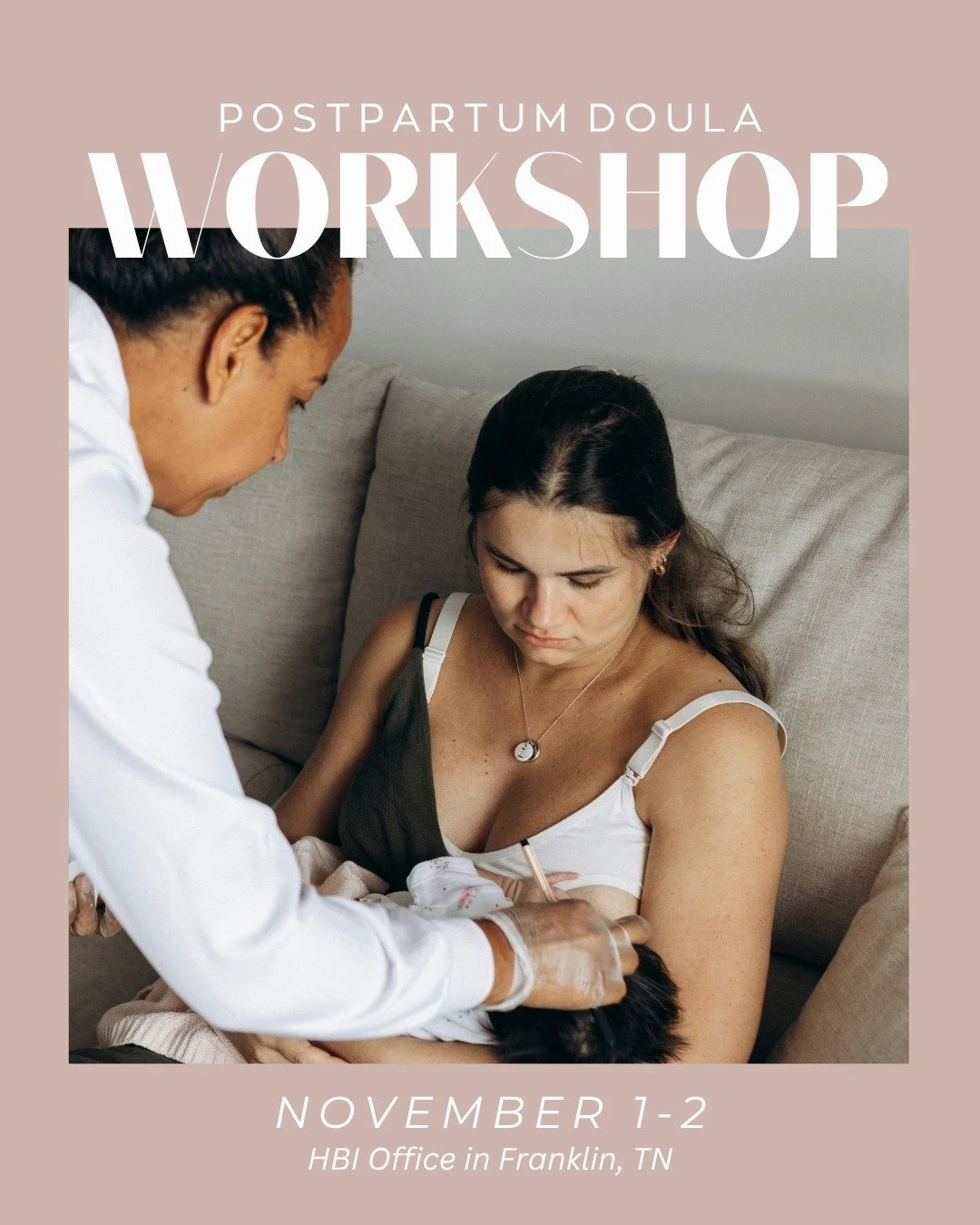 We have a postpartum doula workshop coming up soon!

Our postpartum doula workshop will help you gain the confidence and tools to walk alongside families as they heal, rest, and bond.

Message us with any questions you may have!!

#harborbirthinstitu