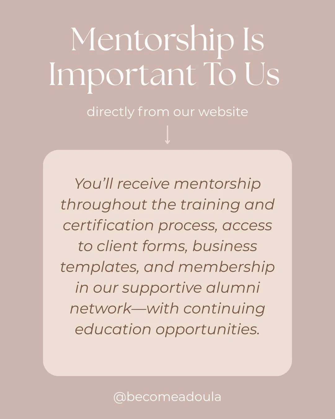 Becoming a doula isn&rsquo;t something you have to do alone. At Harbor Birth Institute, you&rsquo;ll receive mentorship every step of the way.

Our mentors are here to guide you with wisdom, share real-world insight, and cheer you on as you build you