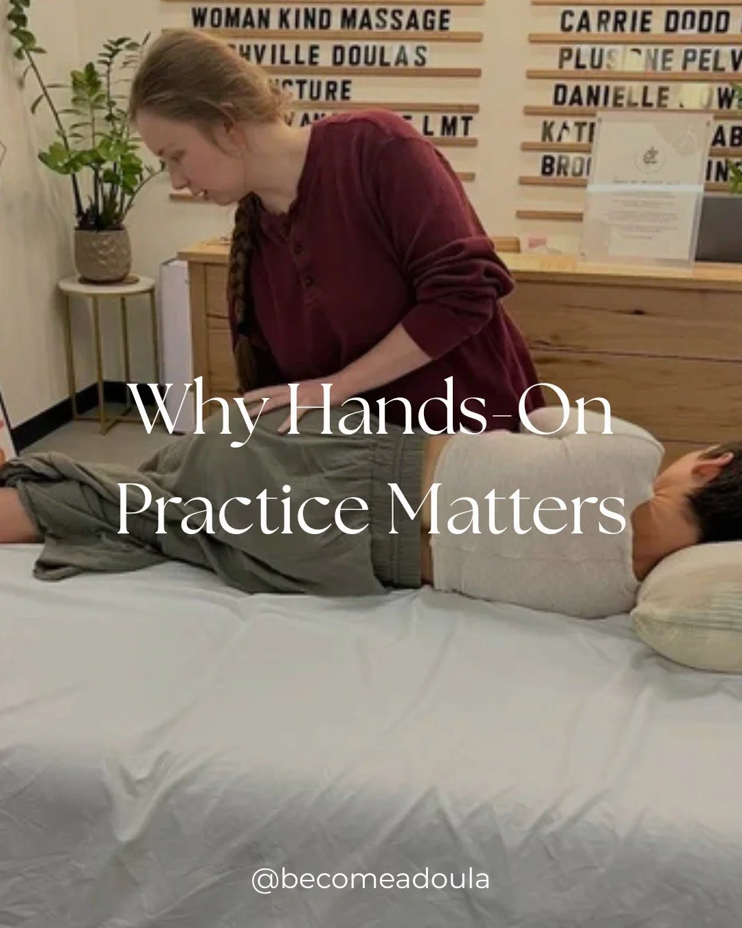 Hands-on practice turns knowledge into confidence.

Feeling the skills in action is what makes a doula ready to support families with care and presence. 🤍

#harborbirthinstitute #becomeadoulatn #howtobecomeadoulatn #doulacertificationtn #doulacertif
