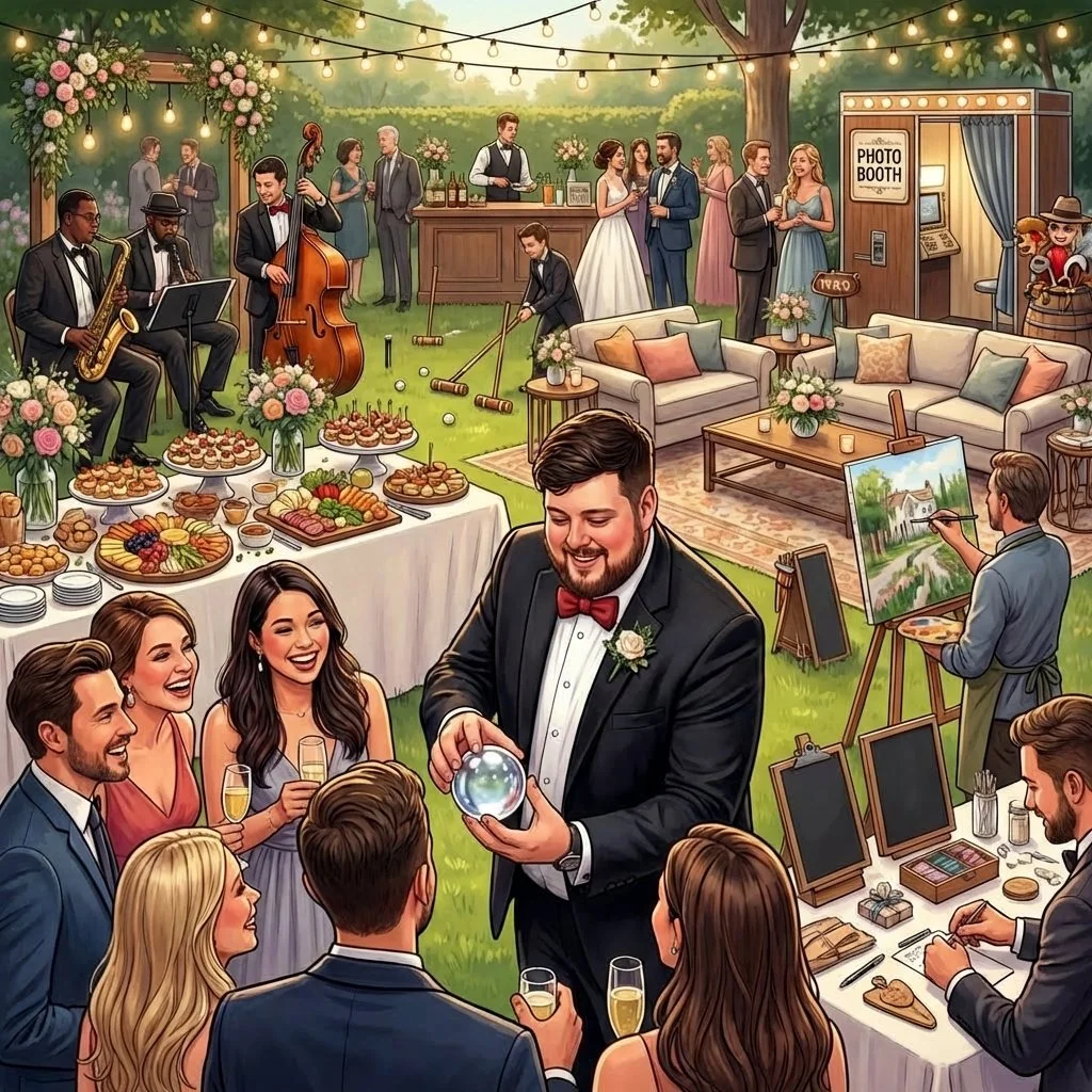 10 Ways to Keep Wedding Guests Entertained During Cocktail Hour