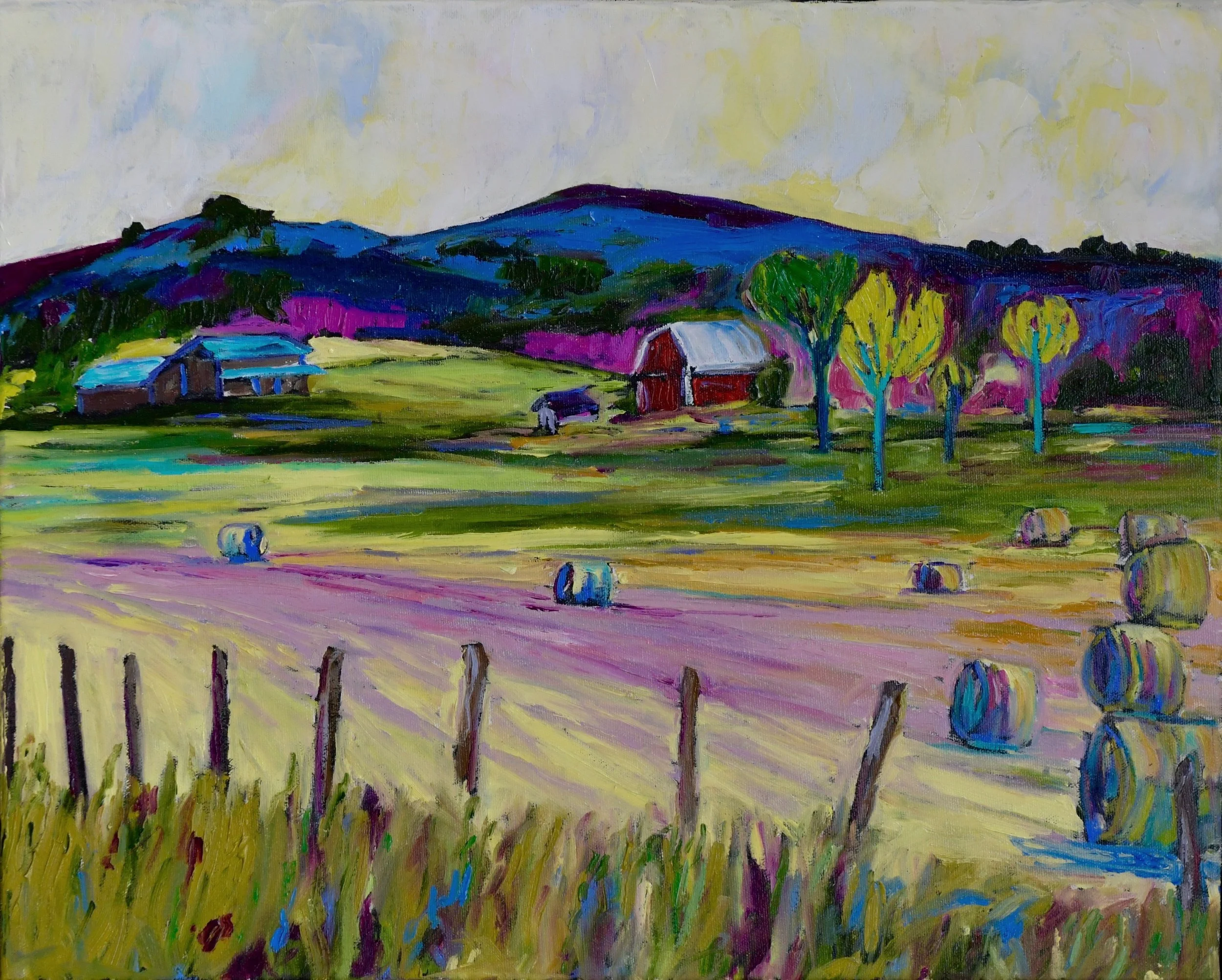 “Hay-Day” in the Gatineau Masham,Quebec 16h 20w Unframed $550