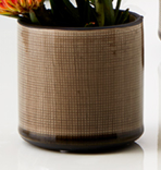 brown linen votive