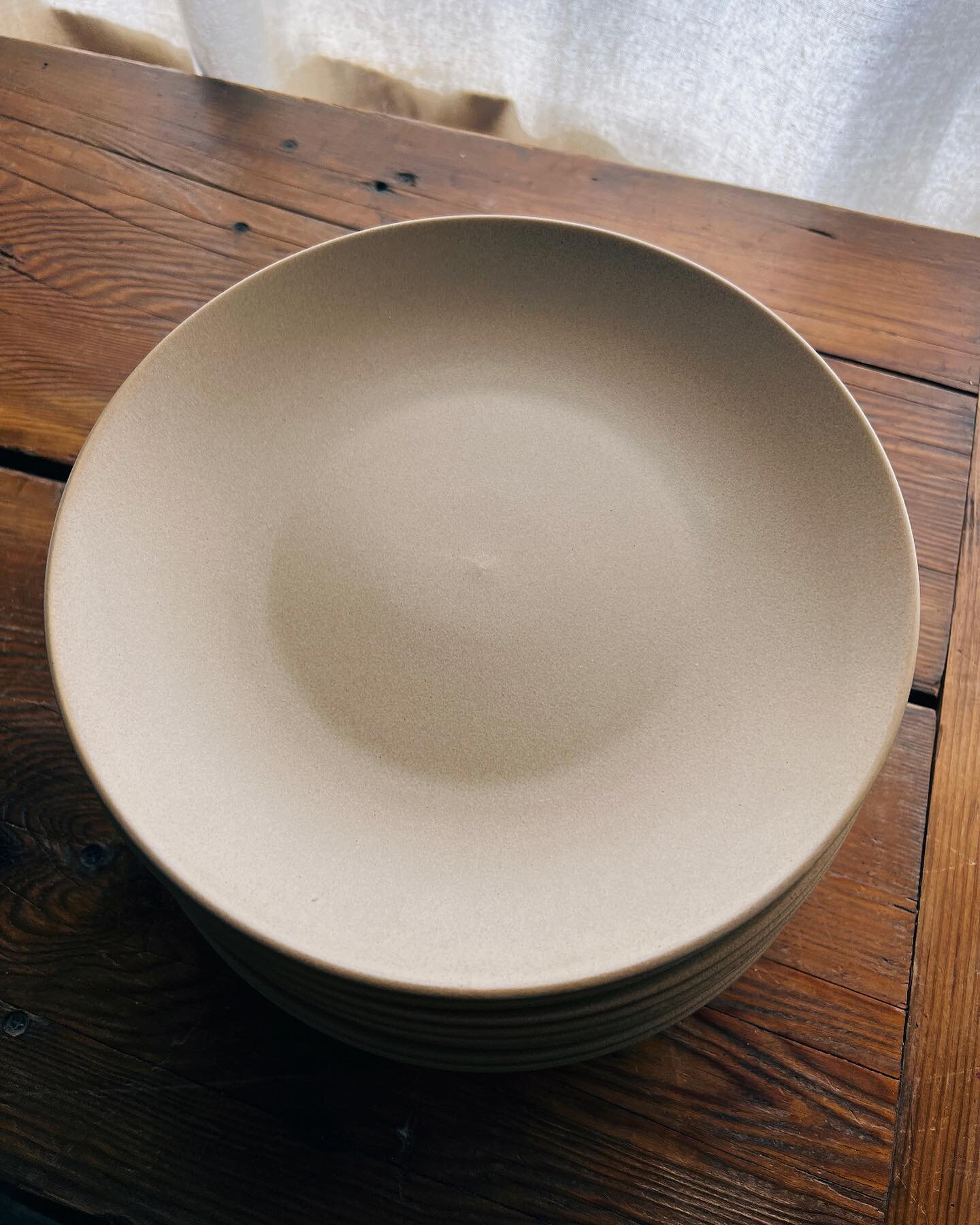 New inventory!  The new sand plate is a matte finish with a textured feel. This plate pairs beautifully with boho, rustic, earthy and more!