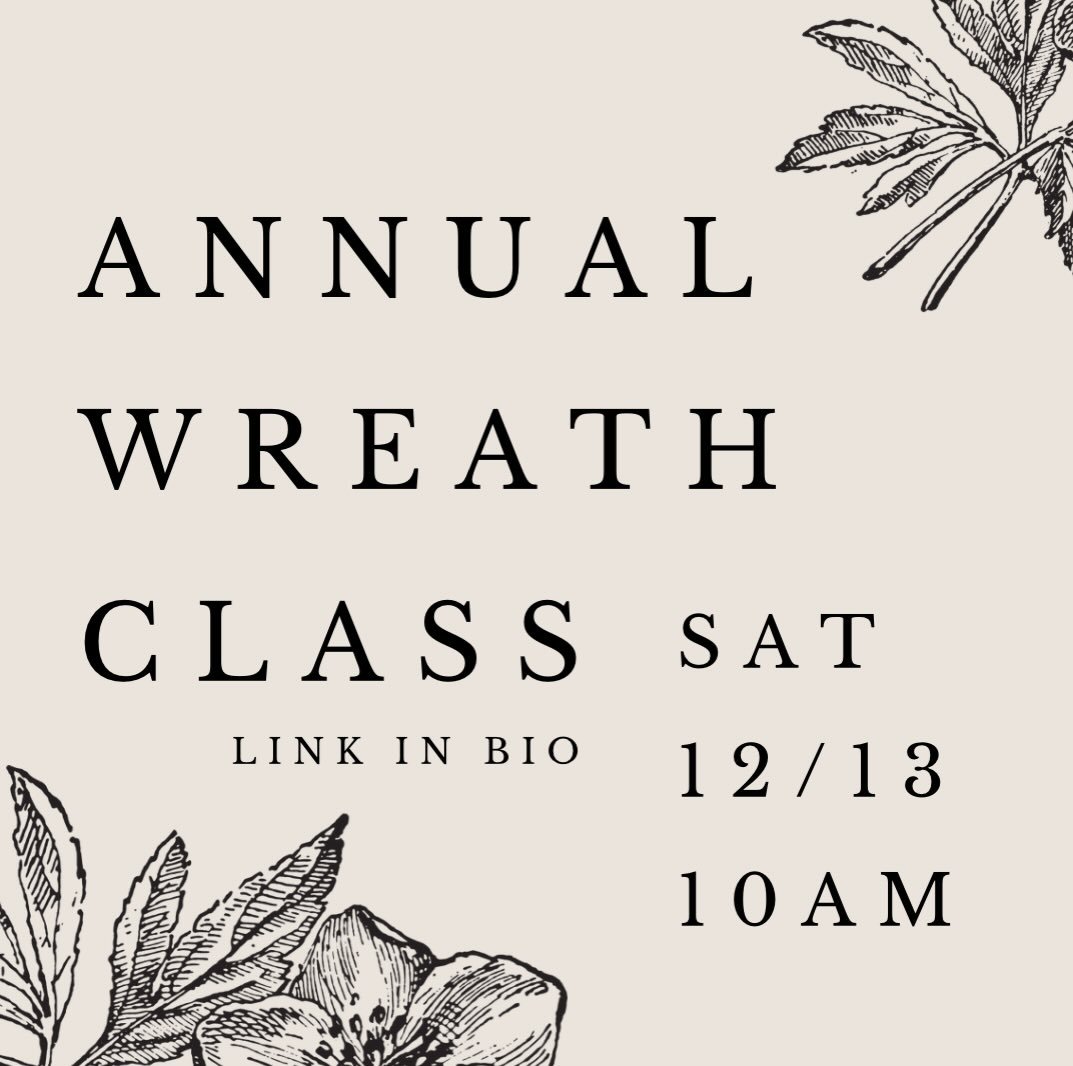 We have just a handful of spots left in our wreath class for THIS Saturday 12/13 at 10am inside Rock 31 in Downtown Billings!  We can&rsquo;t wait to host you!