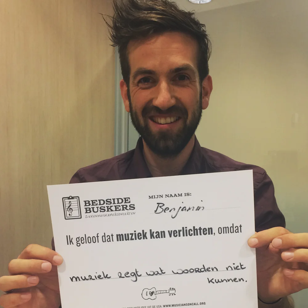 BENJAMIN KUIJPERS ‘Ik geloof dat muziek kan verlichten, omdat muziek zegt wat woorden niet kunnen.’