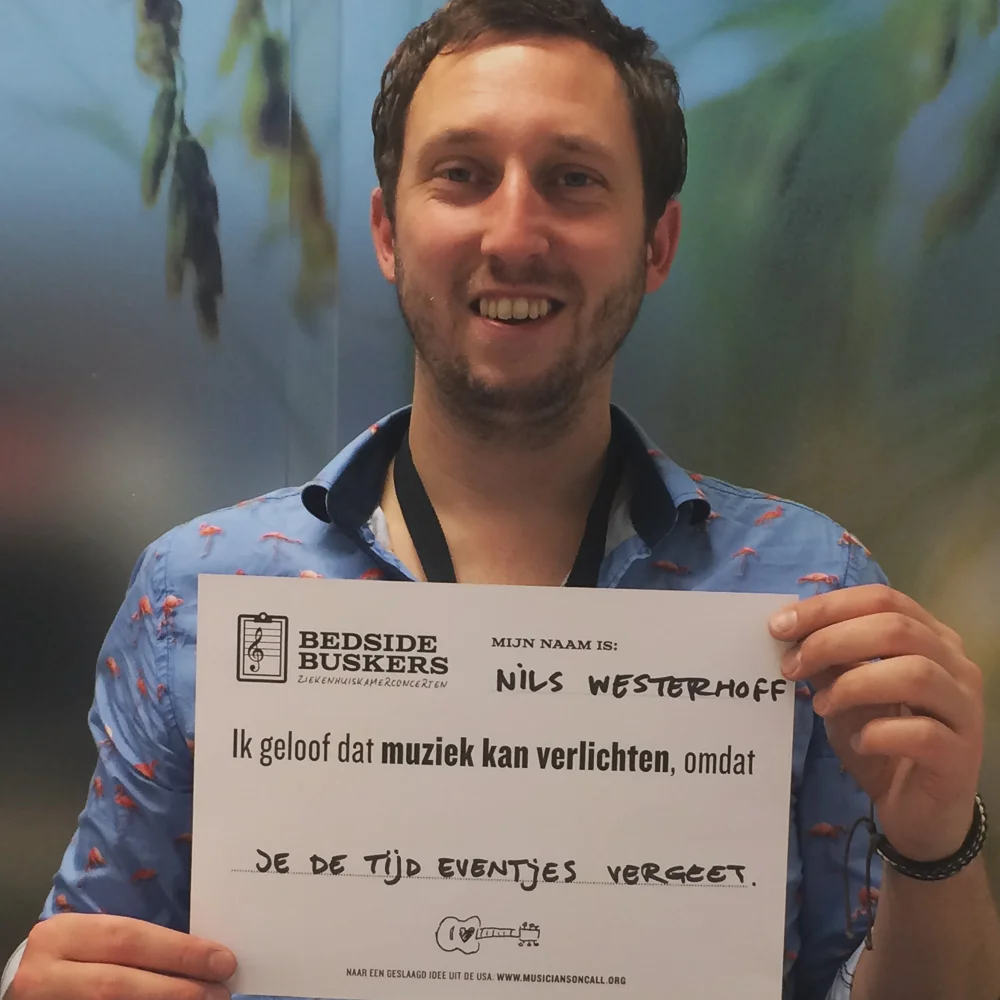 NILS WESTERHOFF ‘Ik geloof dat muziek kan verlichten, omdat je de tijd eventjes vergeet.’