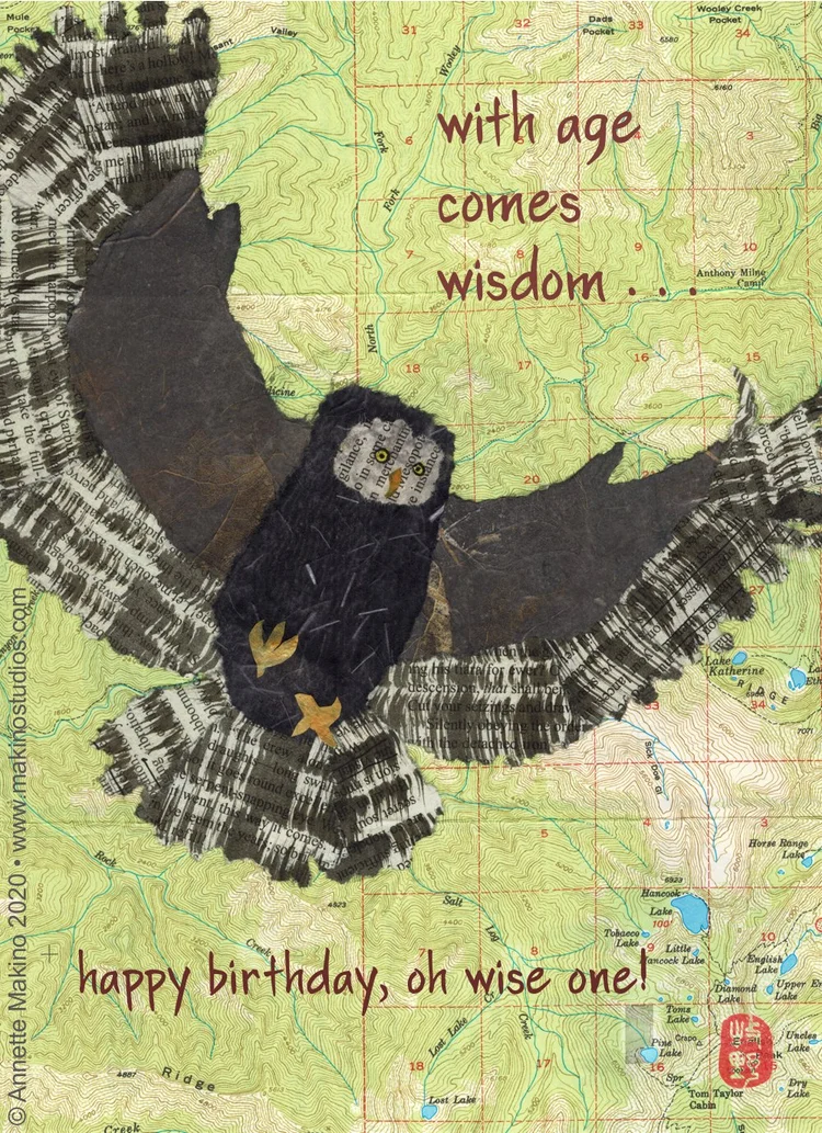Owl Happy Birthday Card