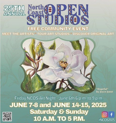 Looking ahead: I will share my art and process during the second weekend of North Coast Open Studios, a fun event that takes place all around Humboldt County. On this 25th anniversary of North Coast Open Studios, I&rsquo;m joining a dozen internation