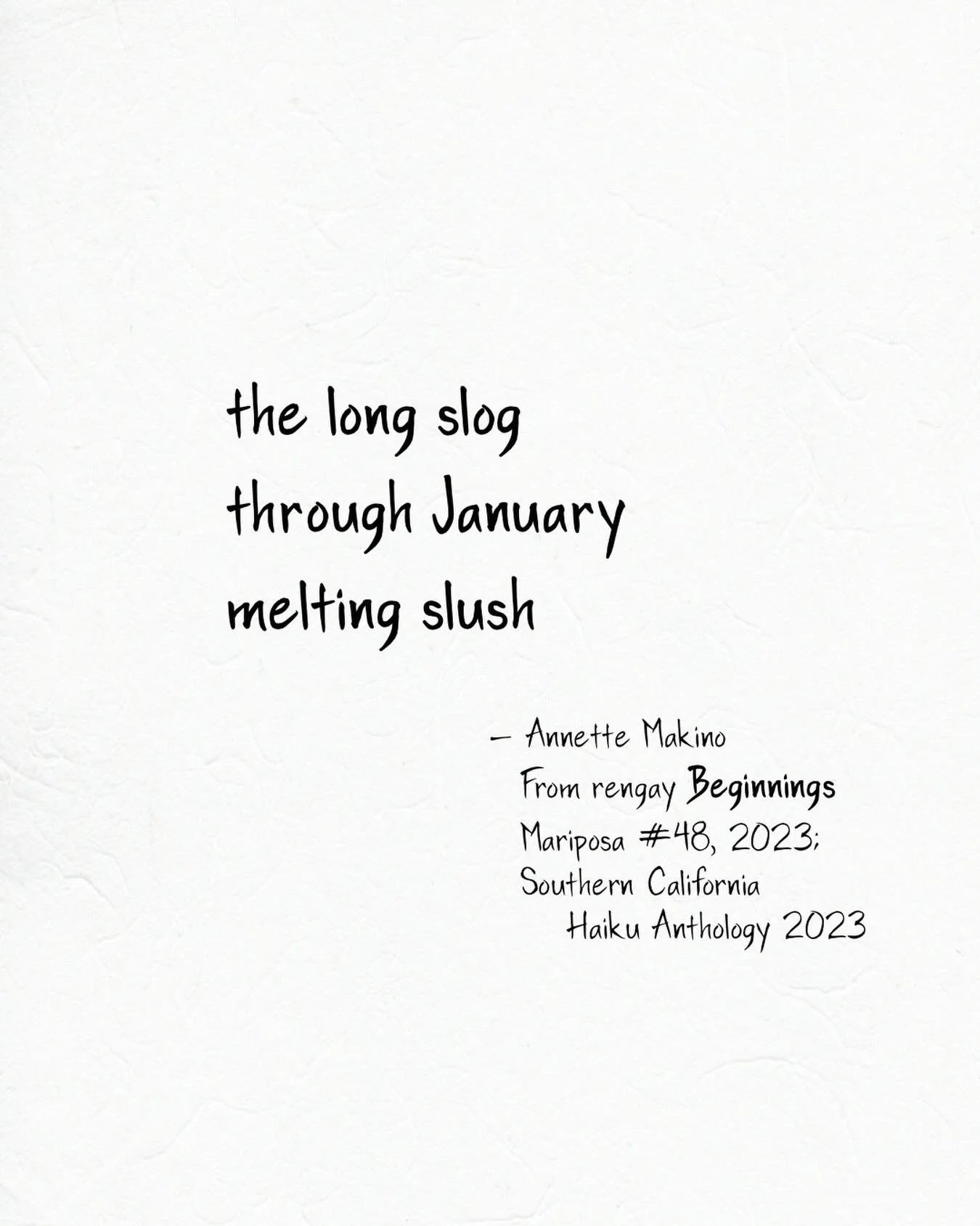 Oof, this has been the longest year ever... and it&rsquo;s still only January. 
⠀⠀⠀⠀⠀⠀⠀⠀⠀
#longestyear #haiku #senryu #poetry #january