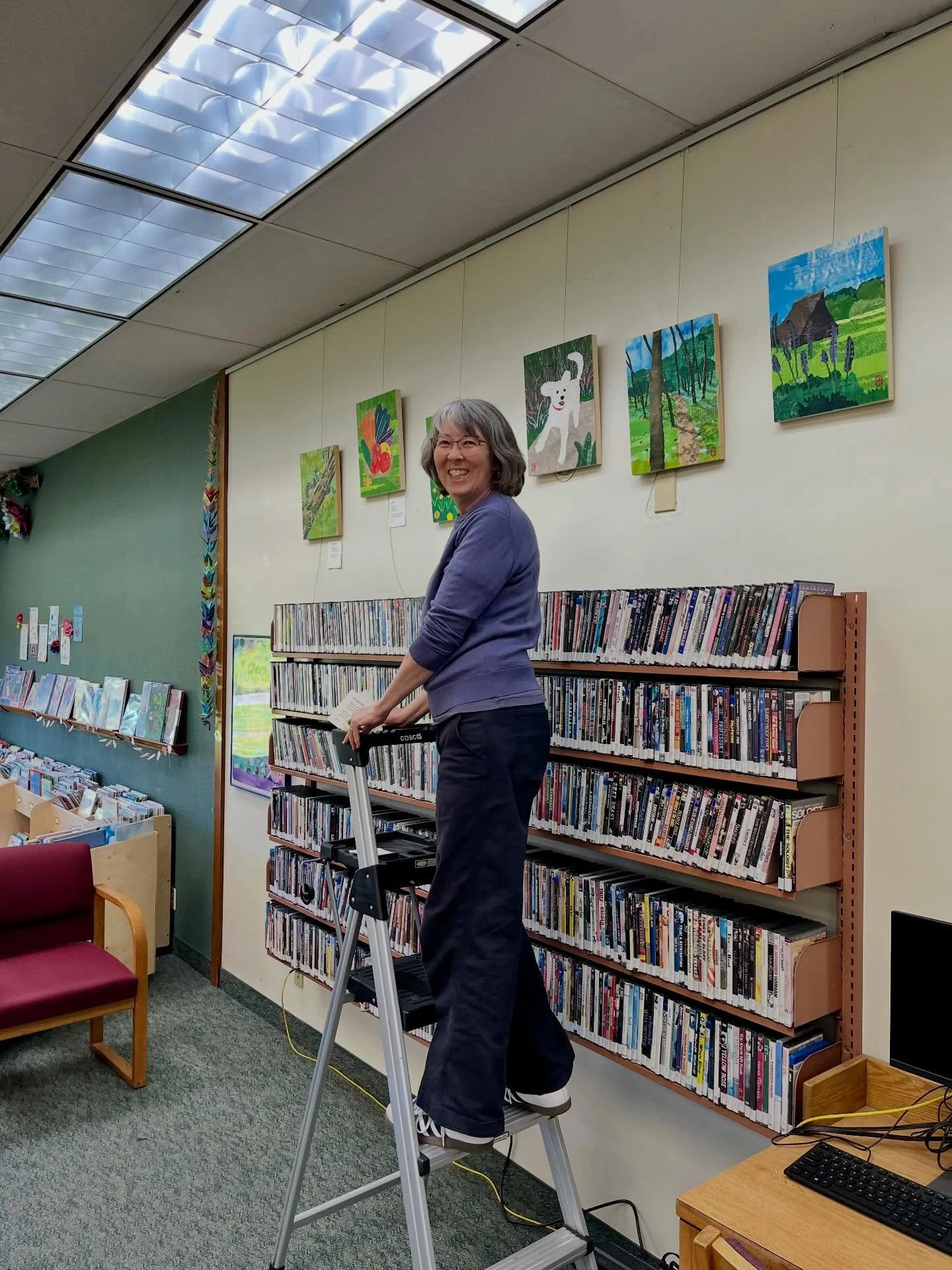 Just finished hanging my show of mixed media collages, &ldquo;Paper Alchemy,&rdquo; at the Arcata Library. I&rsquo;ve got 30 pieces spanning six years of work. Locals, come check it out and support your local public library!

#makinostudios #collage 