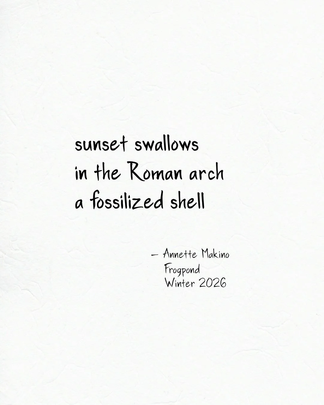 The second image is the photo that inspired this poem, taken at the Roman amphitheater in Arles, France last spring. 
⠀⠀⠀⠀⠀⠀⠀⠀⠀
So glad to have this haiku in @frogpondjournal!
⠀⠀⠀⠀⠀⠀⠀⠀⠀
#haiku #fossil #arles #romanarena #micropoetry