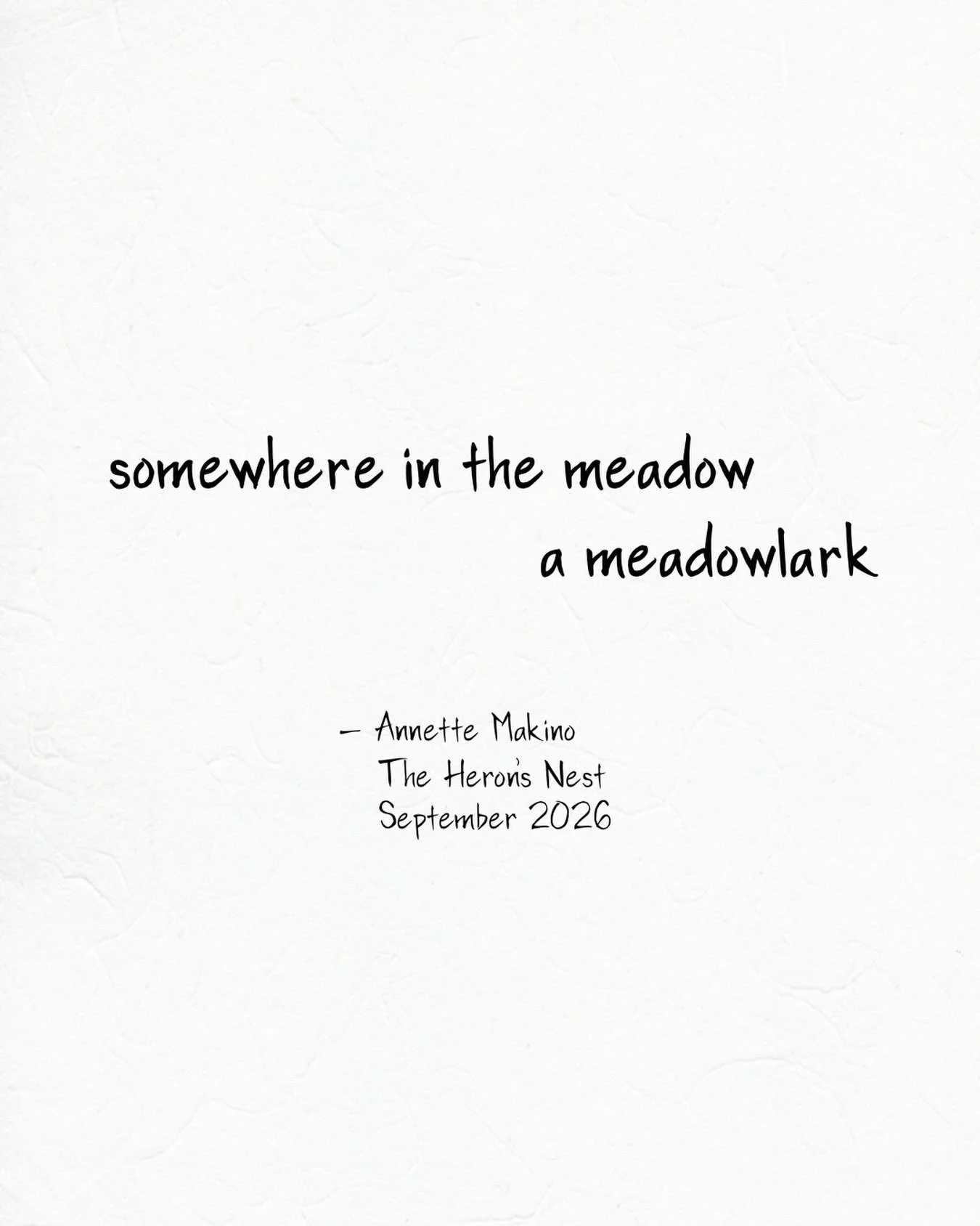 I don&rsquo;t know much about birds, but writing and reading haiku has made me much more attuned to them. The brilliant Merlin app helps identify them by song. I wrote this haiku after hearing a meadowlark on a hike on the Lyons Ranch trail in Redwoo
