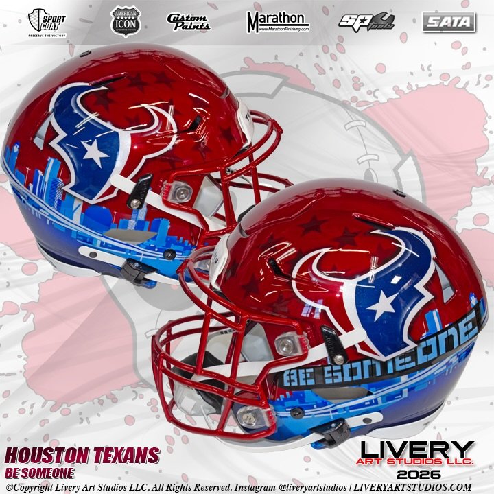 Houston Texans | Be Someone #football #texans #nfl #riddell #art