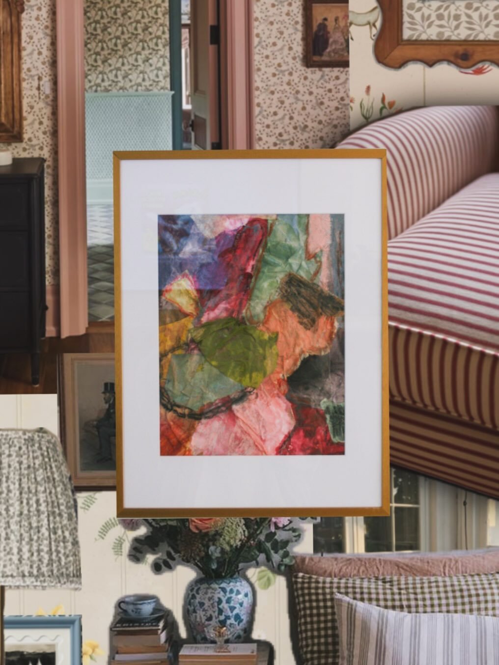 🛋️☕️🏡🖼️

Textured papers and layers are not only my favorite medium to work with, but also my favorite way to decorate! Nonobjective details just add a touch of coziness and detail that I&rsquo;ll never get tired of 😍.

This piece&rsquo;s mate is