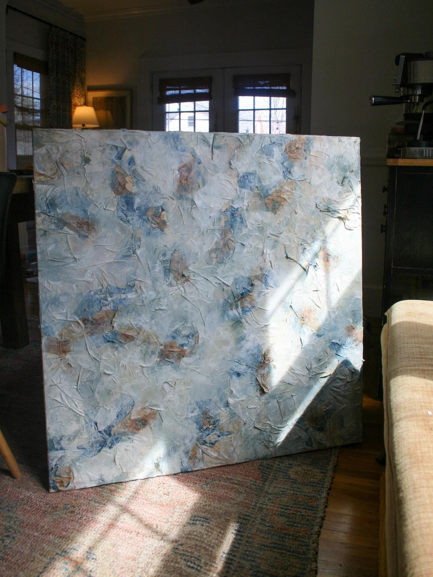 Showing off this large guy today in my stories today and thought I&rsquo;d give him a permanent spot!🌞⛅️🖼️.

At 36x36&rdquo; this one is truly a statement 🤩 

And it&rsquo;s on S A L E 🏷️

This is my last large piece left of the site. Visit www.h