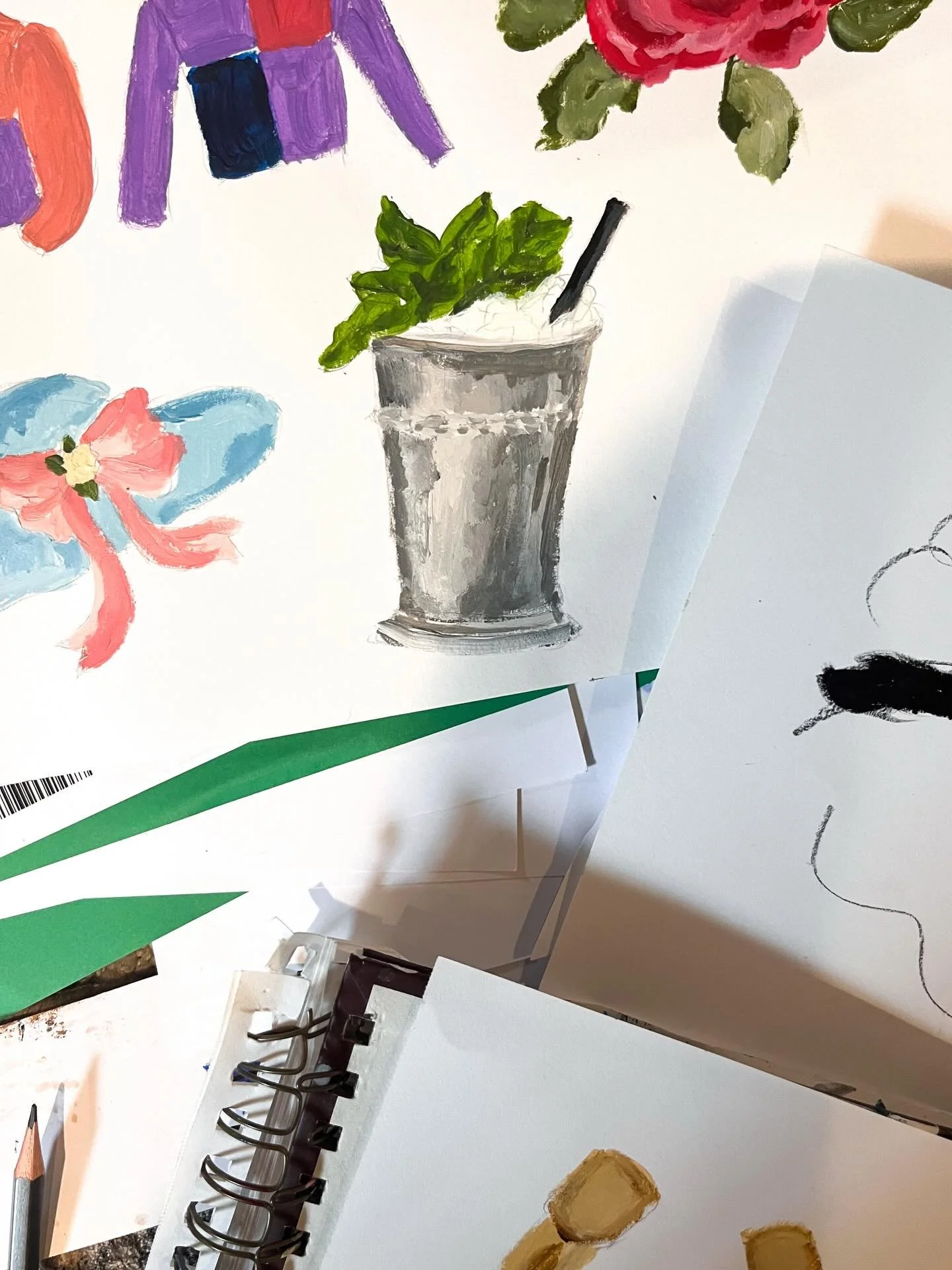 Very early days on these but excited about these early layers ✍️🐎🏇🌹

Derby garland coming soon!!🐴❤️