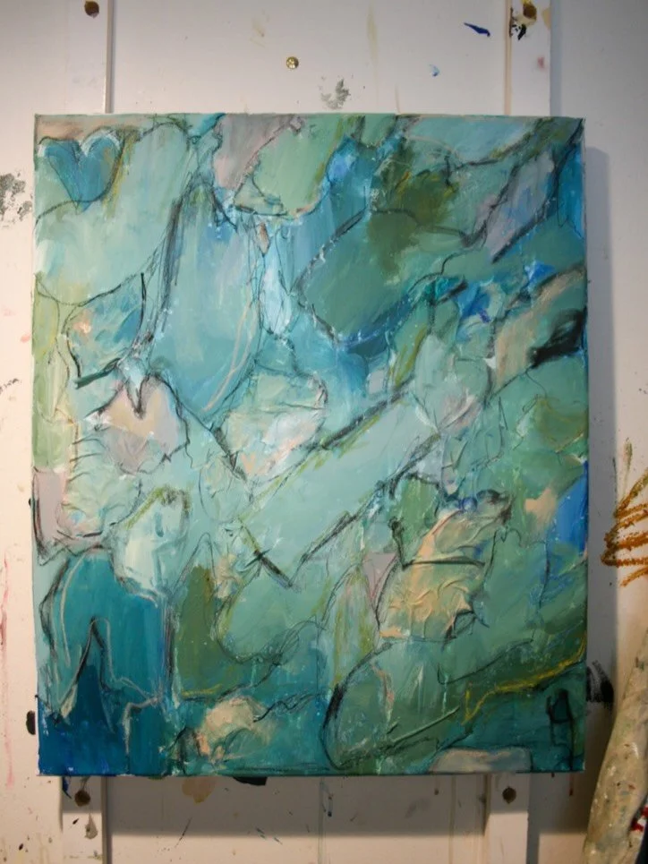 A moment for this soothing blue piece 🩵

20x24&rdquo; acrylic, charcoal, oil pastel, collaged paper, on stretched canvas 

Available now, message for inquiries 🧑&zwj;🎨
.
.
.
.
.
.
.
#interiordecor #studioart #inthestudio #mixedmediacollage
