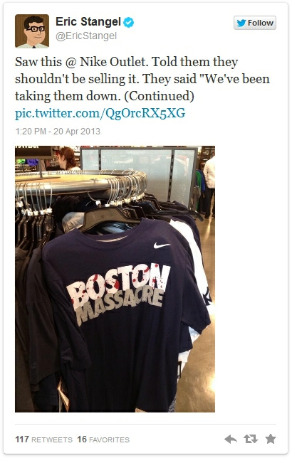 This Banned Nike 'Boston Massacre' T-Shirt Is Selling On  For $150,000