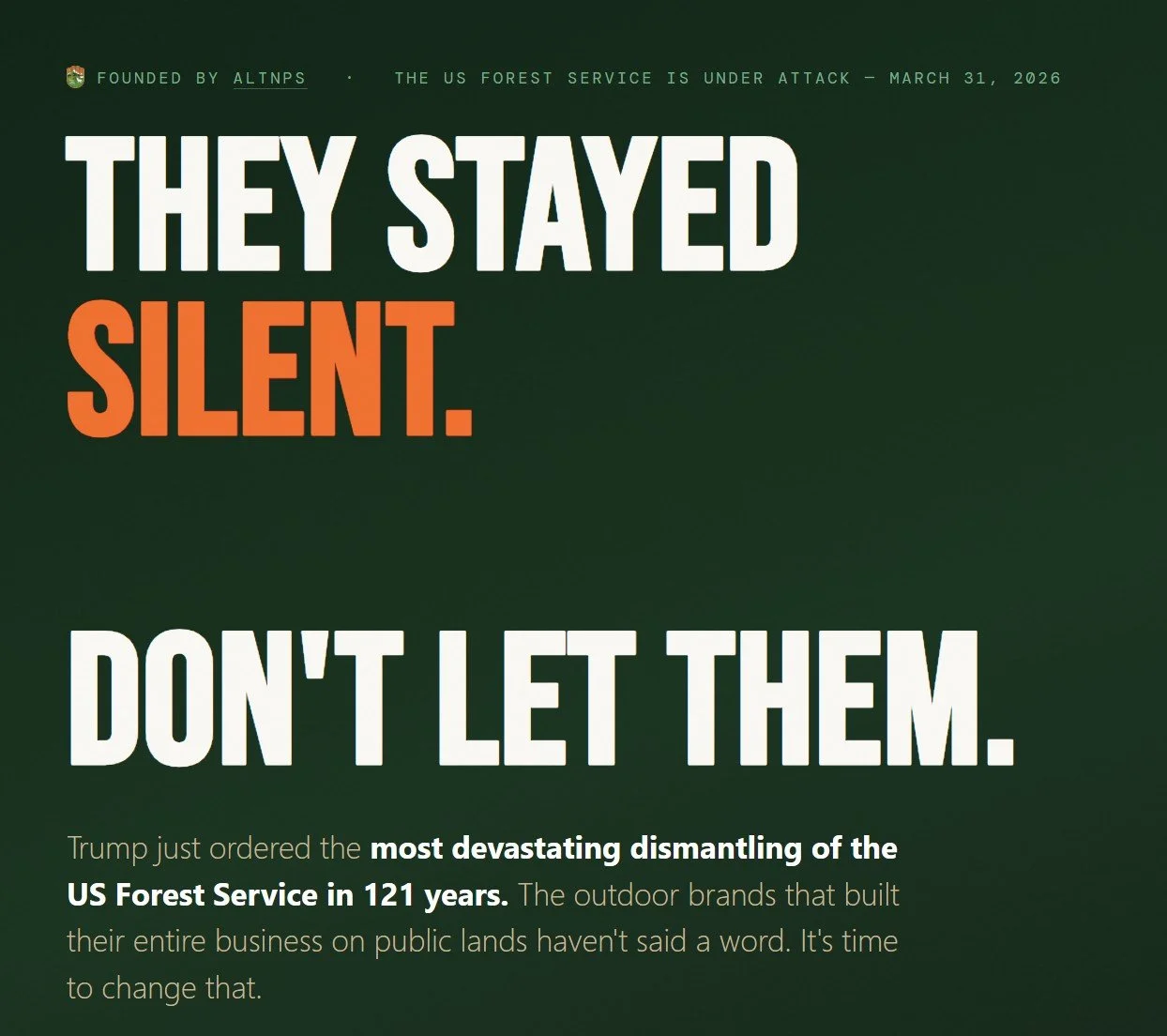 Communication Strategies to Oppose U.S. Forest Service Changes