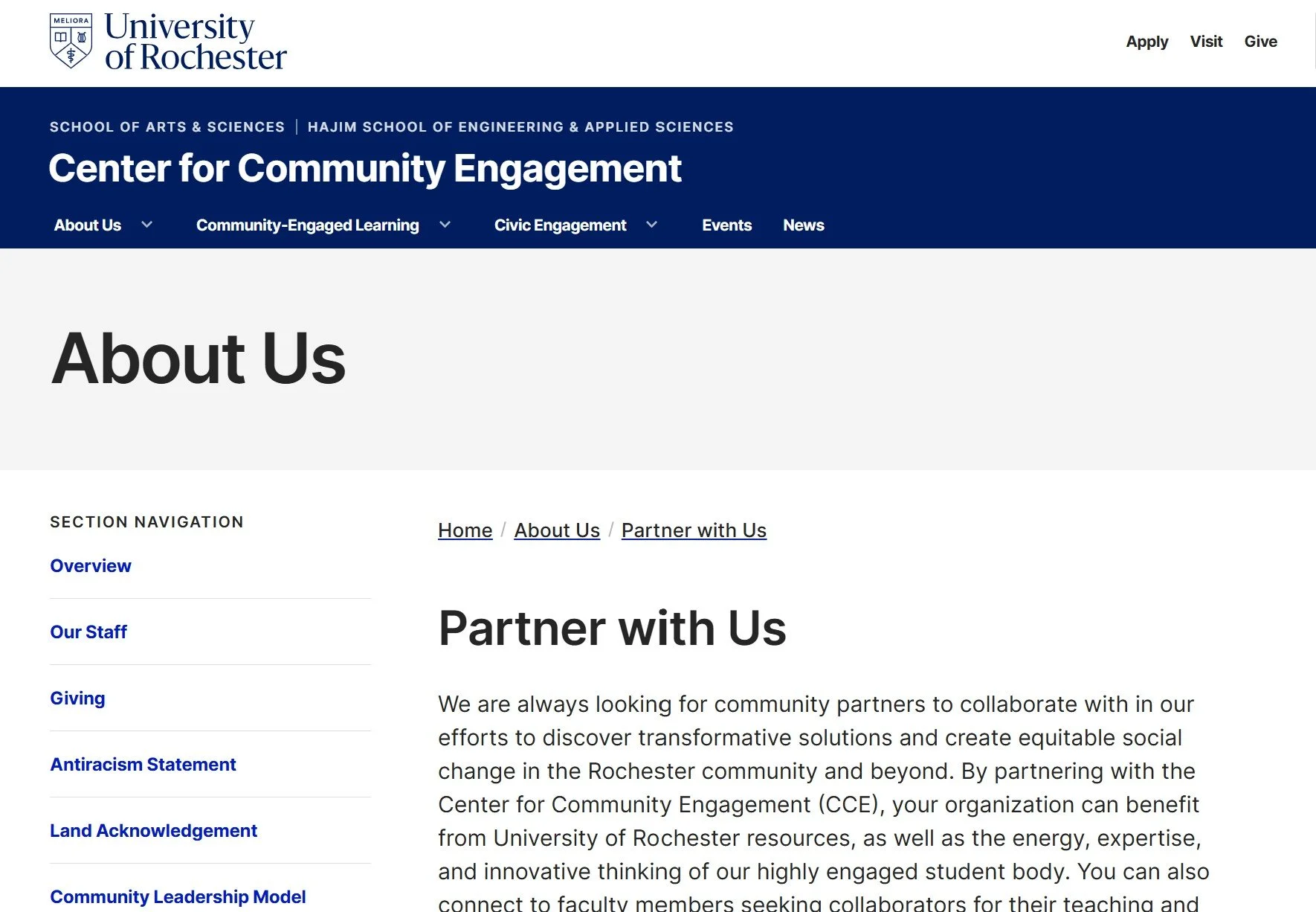 How Universities Communicate Community Engagement Projects