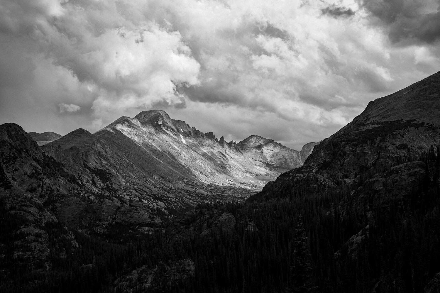 Break in the storm, Rocky Mountain National Park.