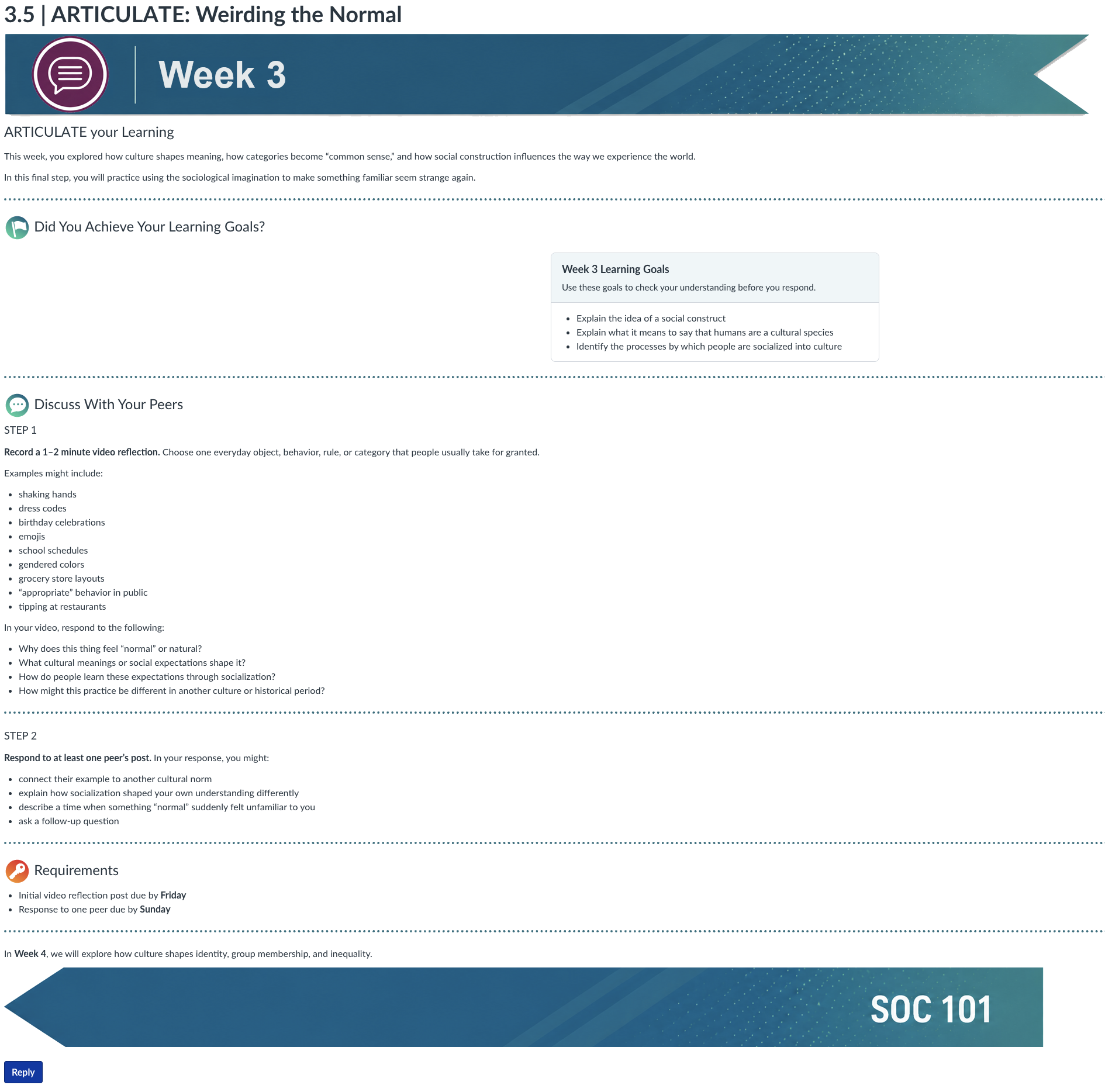 Screenshot of a sample "Articulate" discussion