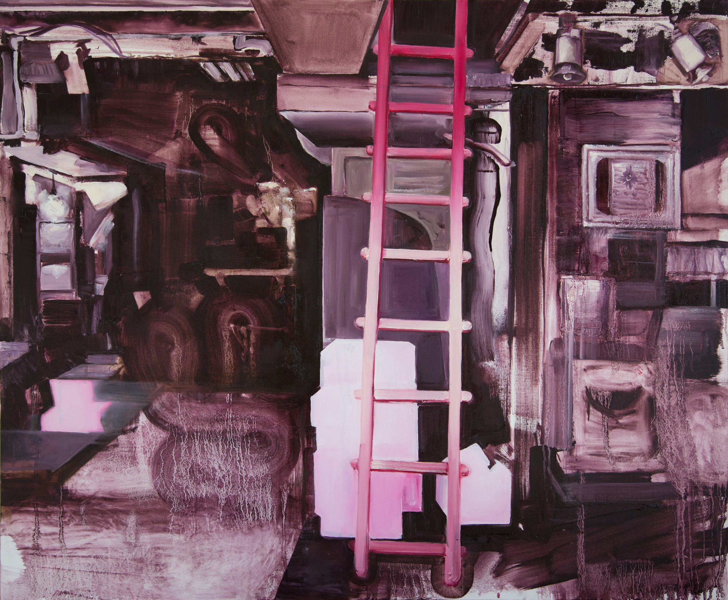 14 Ladder, oil on canvas, 83x100cm.jpg