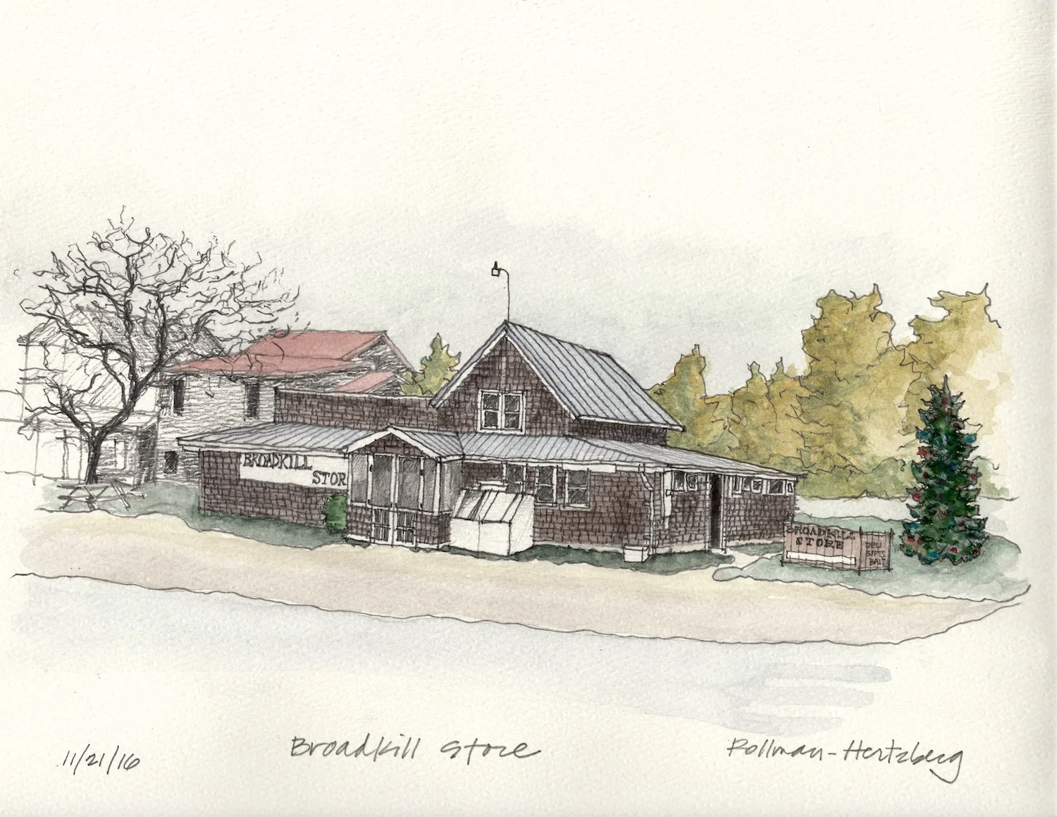 Broadkill Store, 9" x 12"