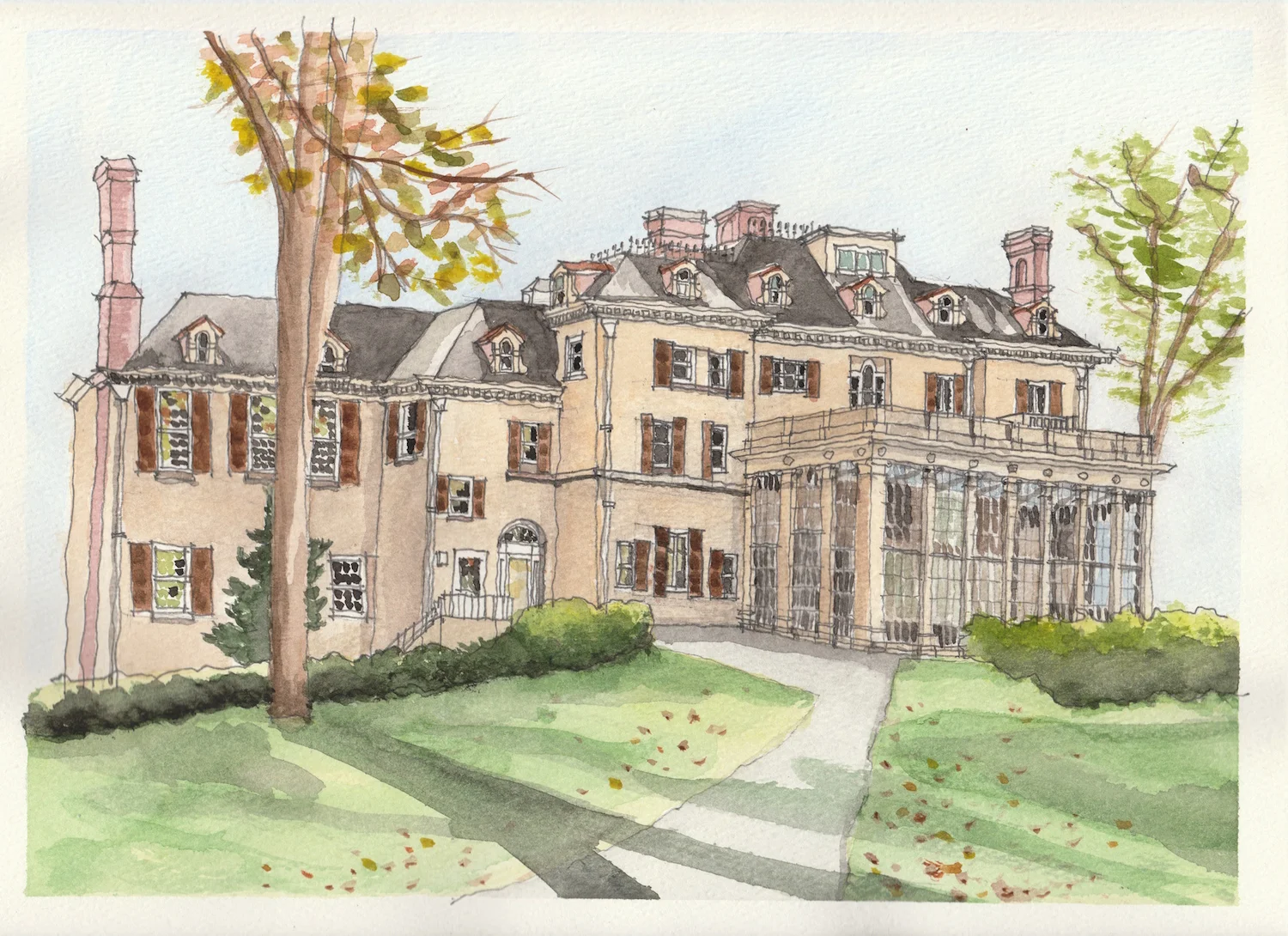 Winterthur, 9" x 12"