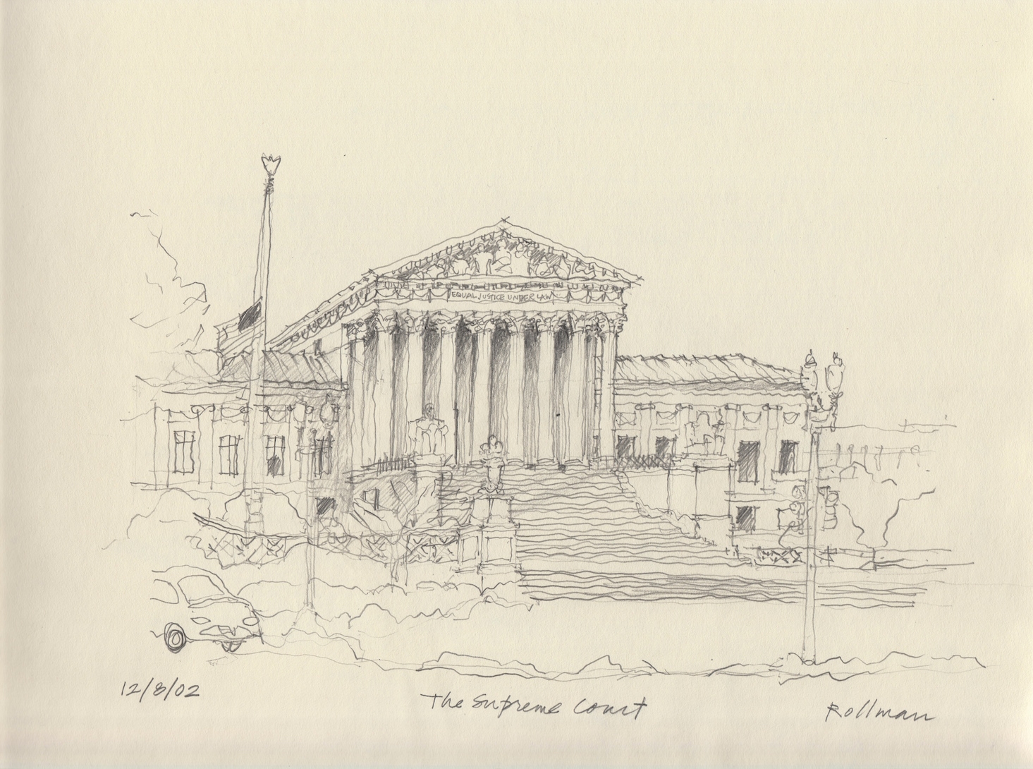 Supreme Court, 9" x 12"