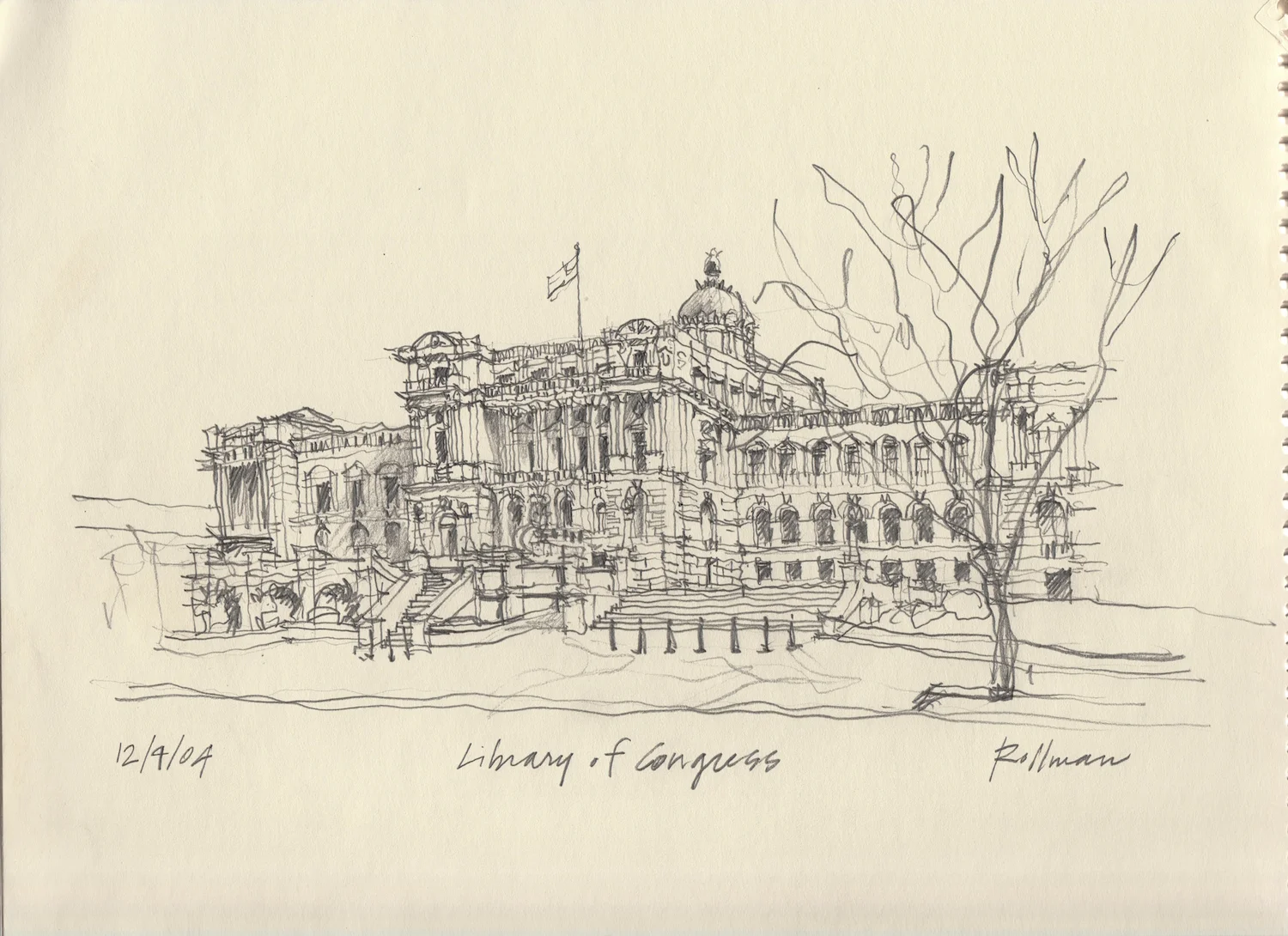 Library of Congress, 9" x 12"