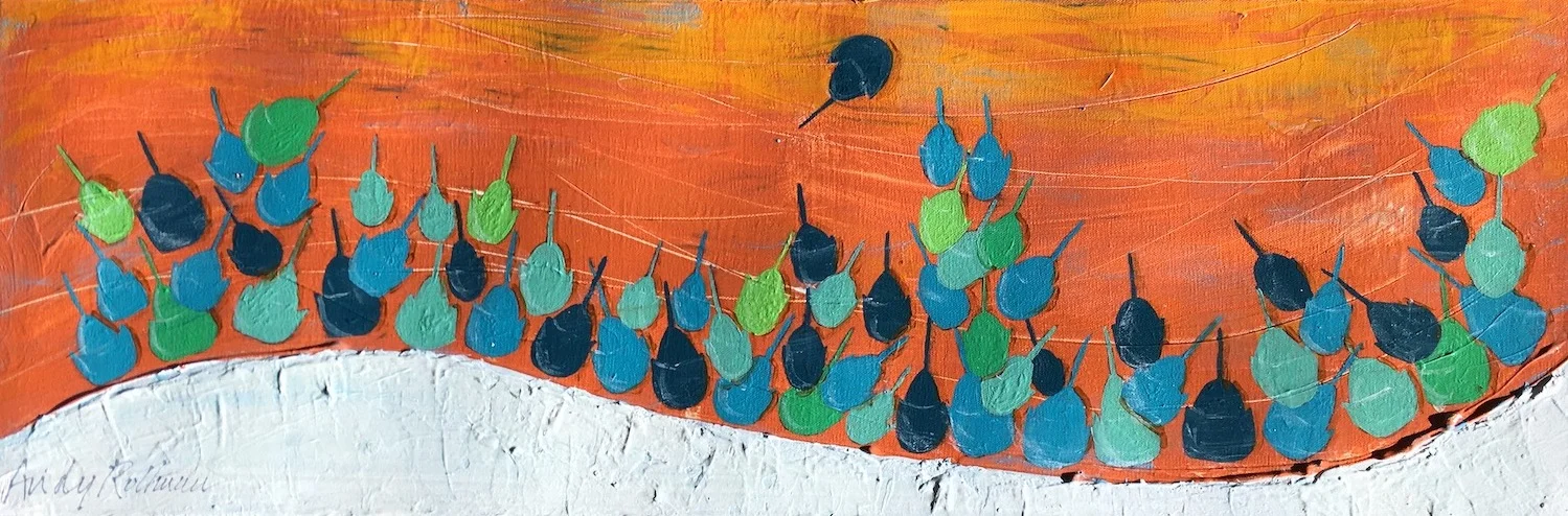 Blue Shoes, 12" x 36"