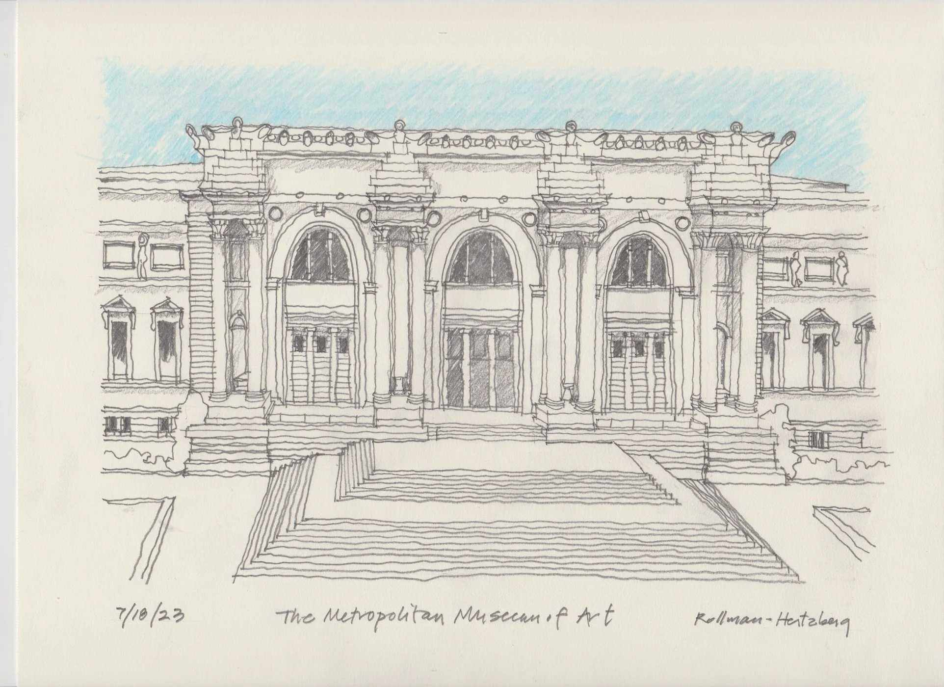 Metropolitan Museum of Art, 9" x 12"