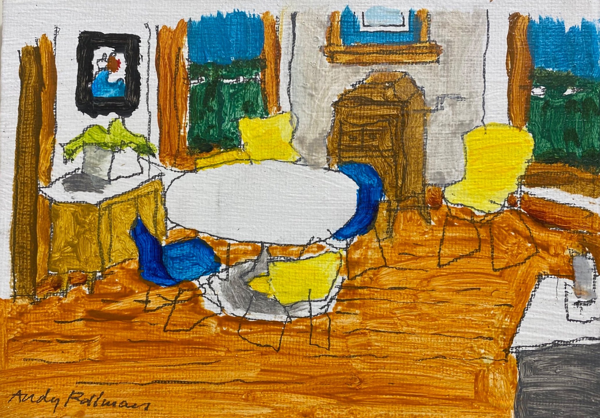 830 Dining Room, 5" x 7"