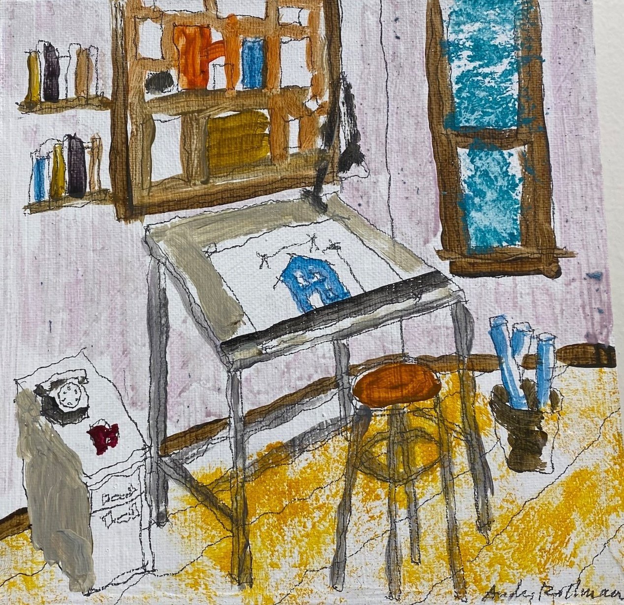 Drafting Room, 6" x 6"