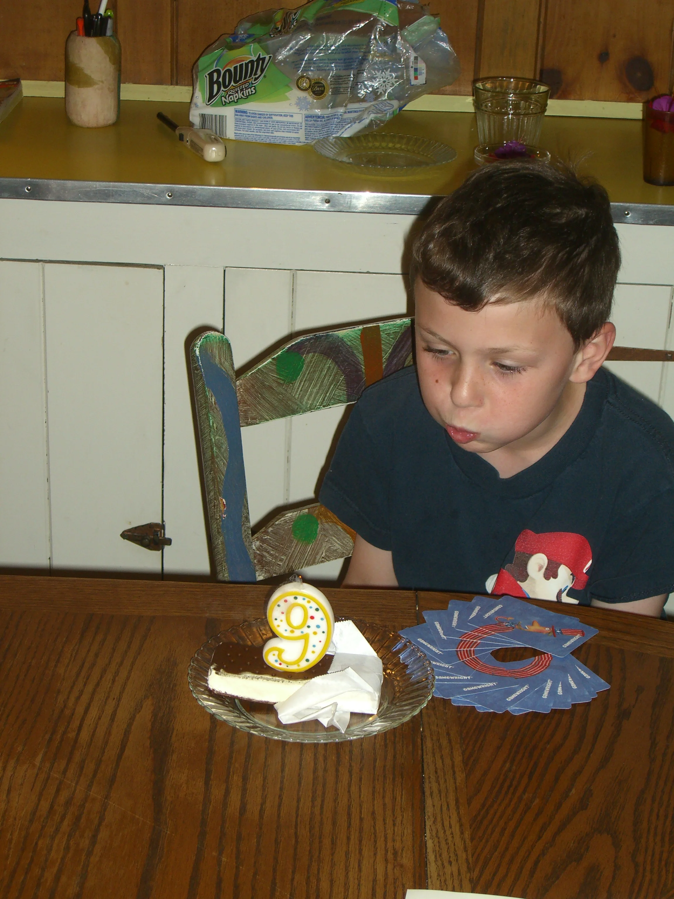  9th birthday ice cream sandwich, June 2010, Highlands, N.C. 