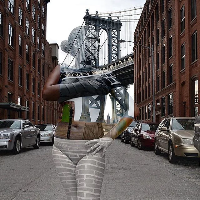 Since we have several new friends here this week, time for a little introduction. I&rsquo;m Trina Merry, a world champion bodypainter known for blending people into famous urban landscapes and making multi-body human sculptures.  I&rsquo;ve exhibited at the Whitney Biennial, Art Basel, Getty Villa, Edward Hopper House &amp; take commissions from both ordinary people &amp; innovative brands wanting to stand out &amp; try something different. 
I&rsquo;m obsessed with freedom &amp; am passionate about empowering people to live beautifully in their bodies. 
Do you have any questions about the artwork, bodypaint or the process? You can always DM me &amp; we have a weekly &ldquo;Ask the Artist&rdquo; on Wednesday&rsquo;s where I can also answer your questions publicly. 
I hope you&rsquo;ll soon fall in love this medium, the oldest art form humanity has practiced, &amp; join our bodypaint &ldquo;tribe&rdquo; of compassionate, open-minded adventurers. Bodypaint has a revolutionary history &amp