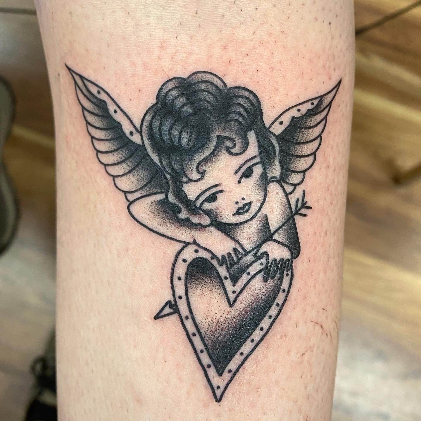 Heart Shaped Angel Wings Tattoo - Tattoo Ideas and Designs | Tattoos.ai