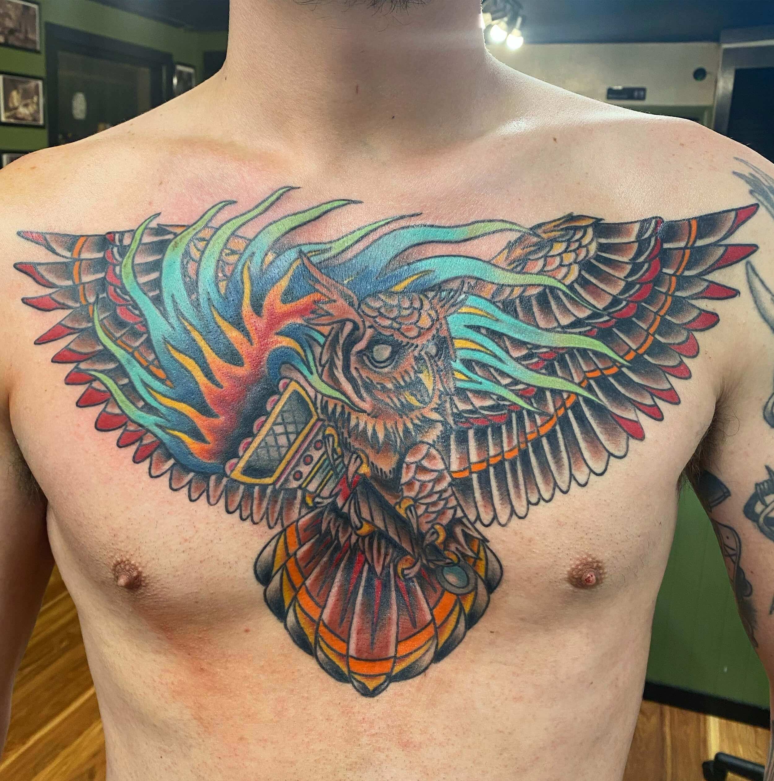 old school eagle chest tattooTikTok Search