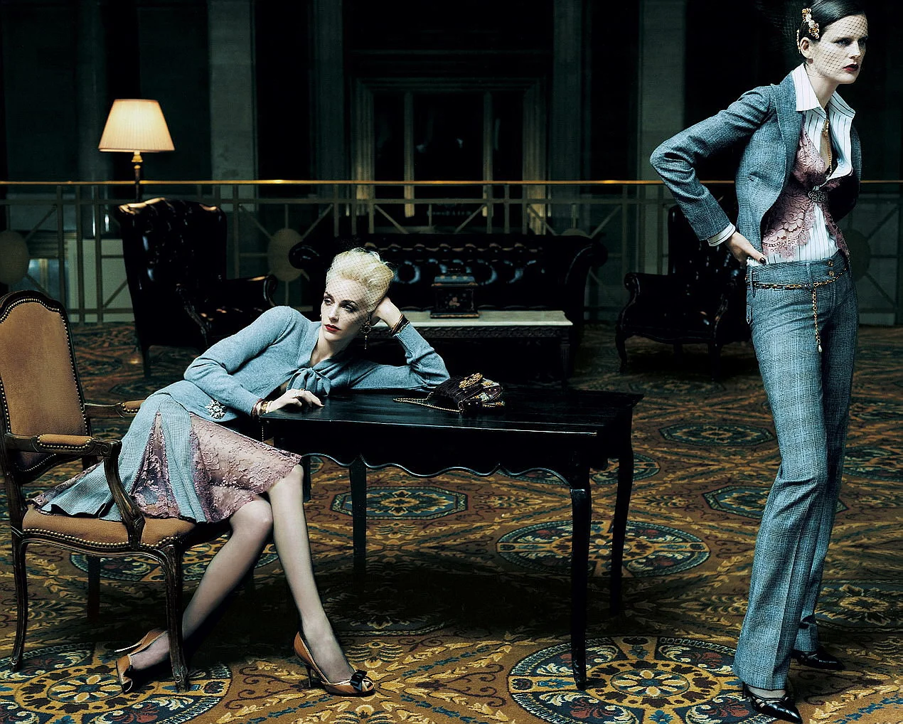 Hannelore Knuts by Steven Meisel for Dolce & Gabbana F/W 2004.