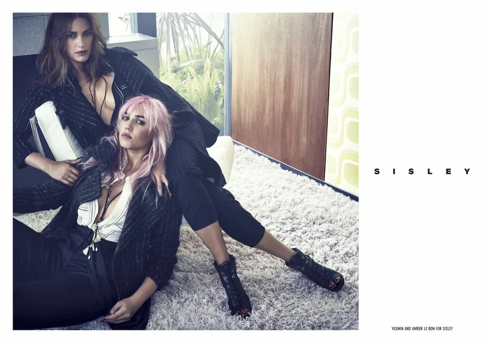Yasmin and Amber Le Bon. Sisley F/W 2016. Photographer: Francesco Carrozzini.