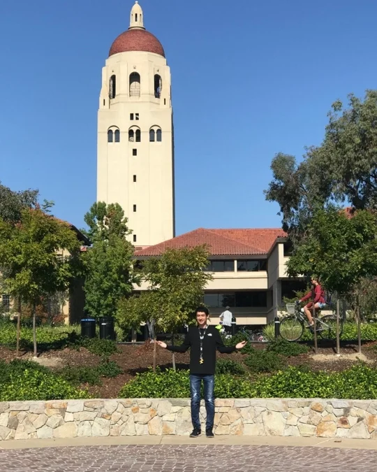 Ruben Rodriguez enjoying Stanford.