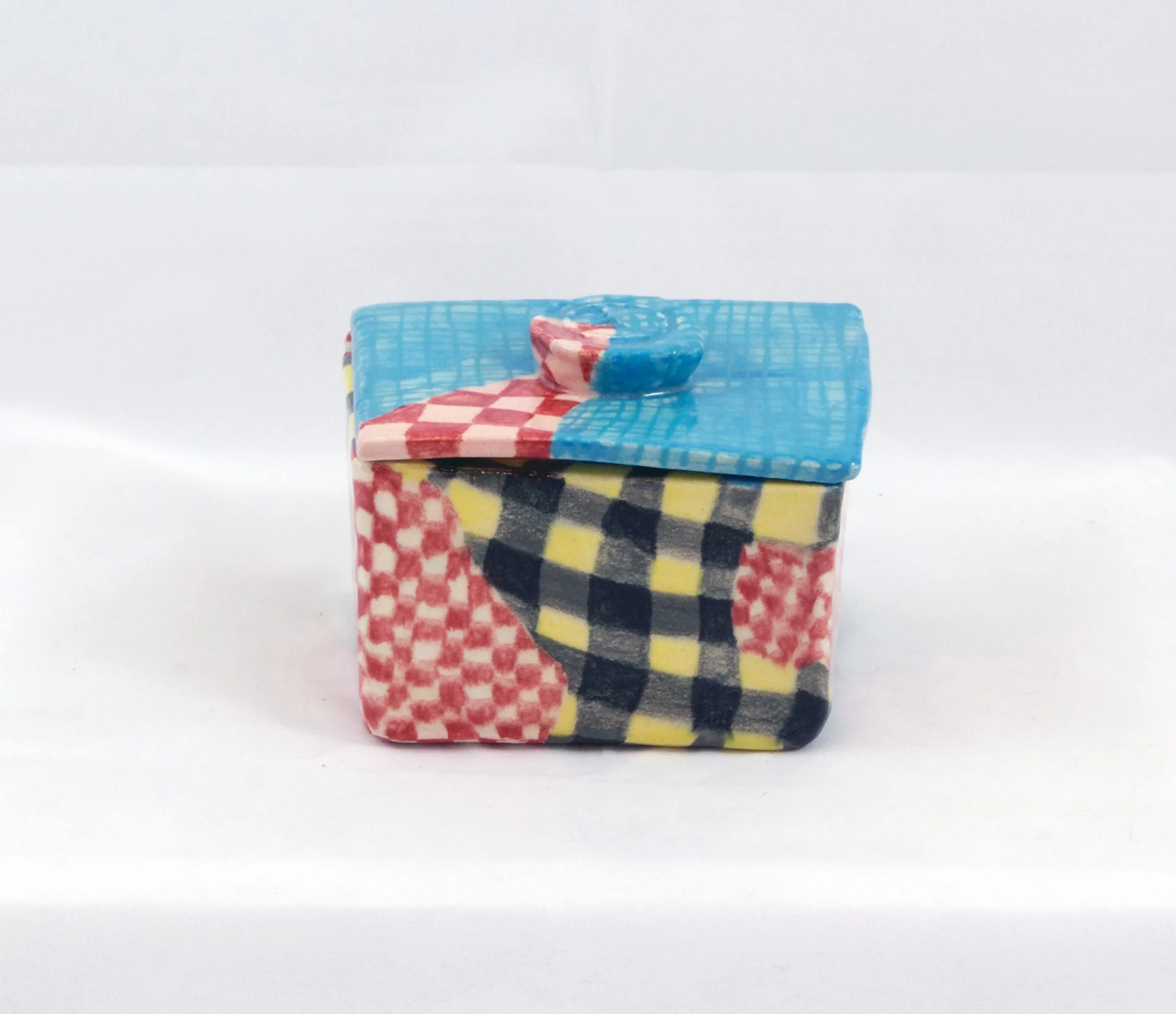 checkered box