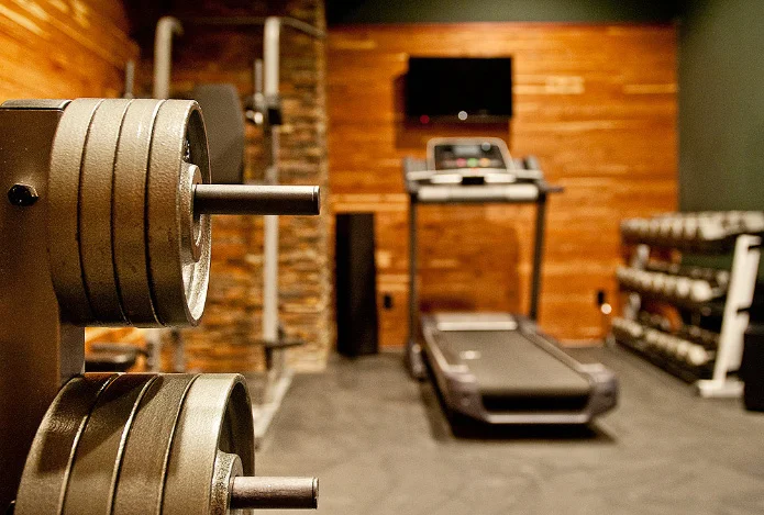 Atmosphere 360 Studio | Grand Rapids Interior Designer | Rustic Home Gym