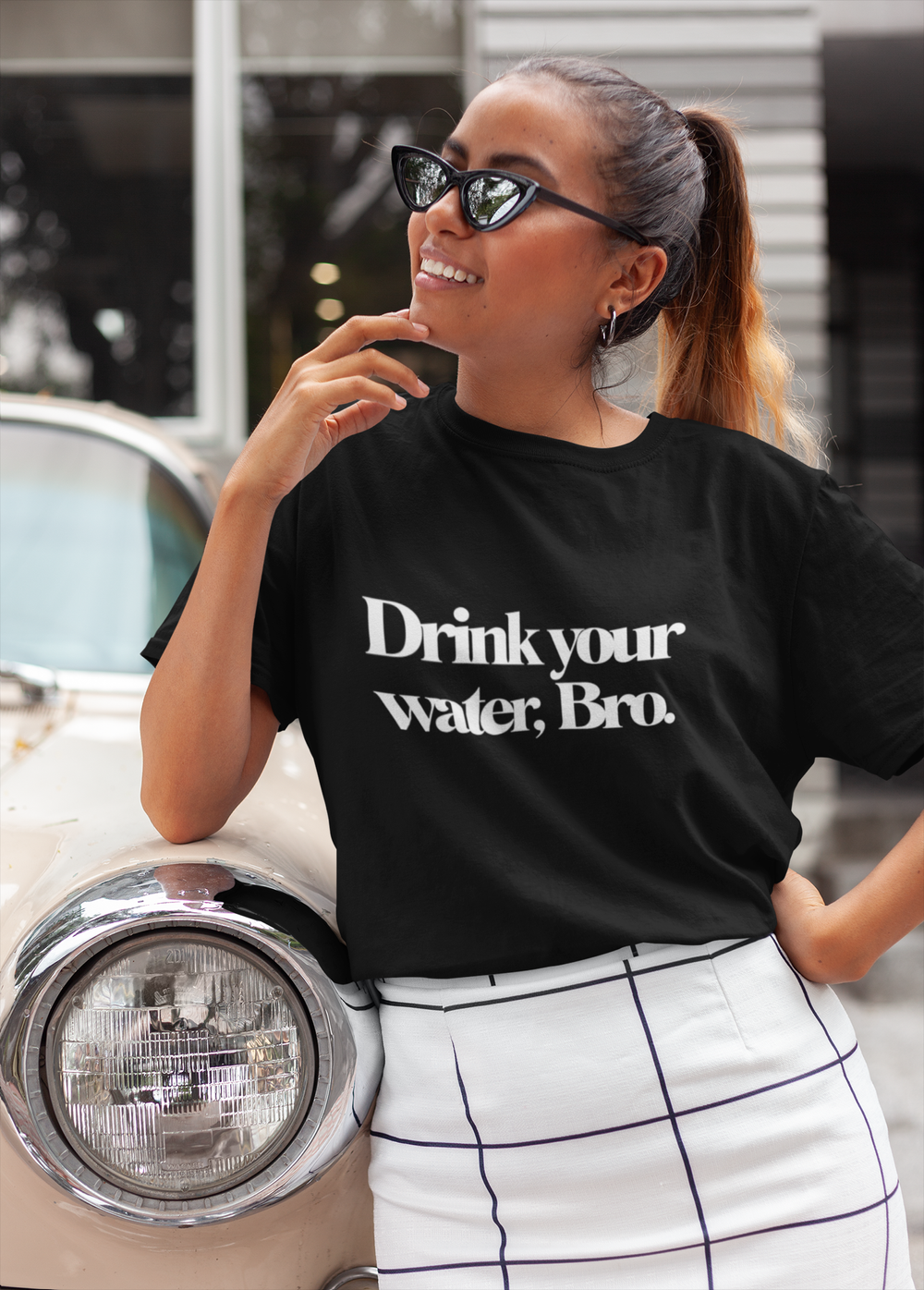 Download Drink Your Water Bro Unisex Tee Rosalind Michelle Skin Co
