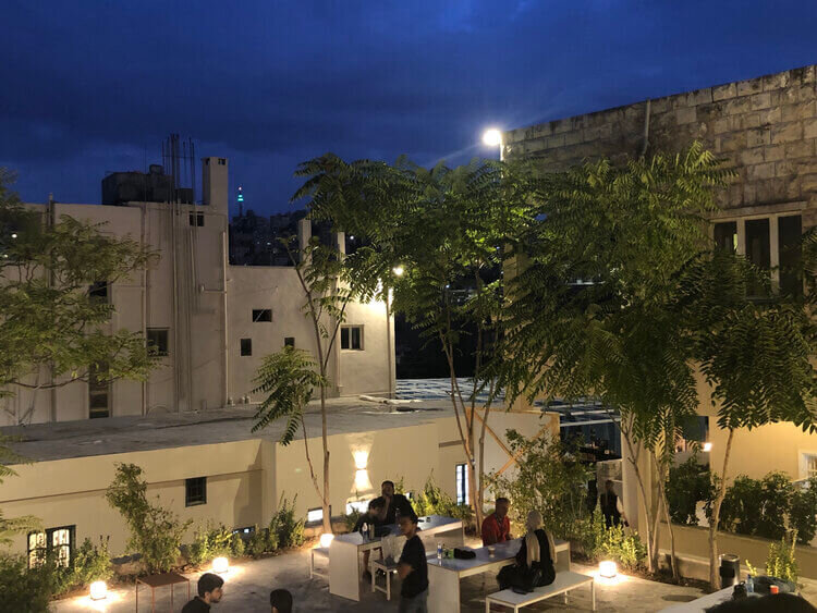 Evening view at the Kabariti Village - one of the venues for the Amman Design Week.